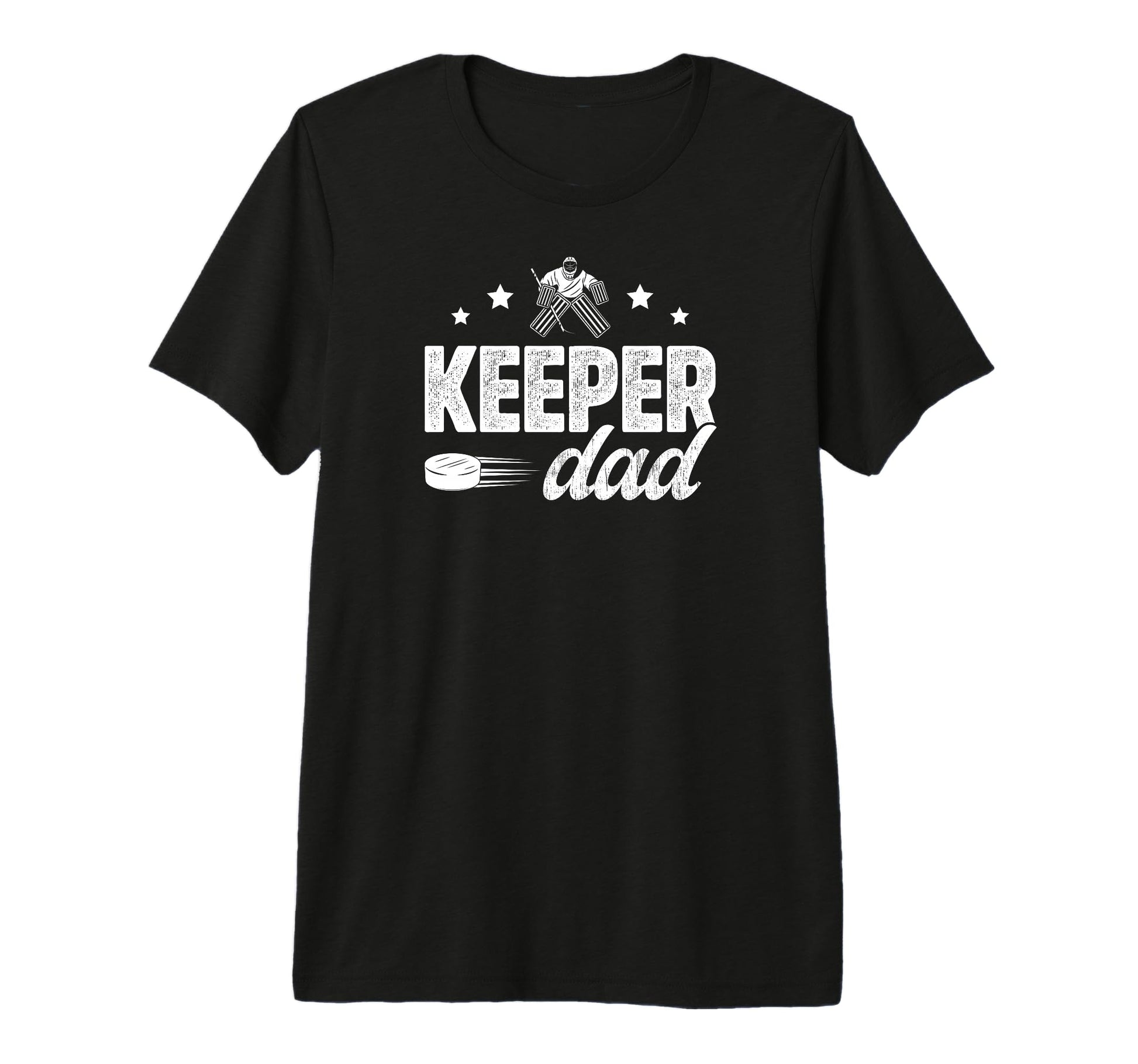 Mens Ice Hockey Keeper Dad Hockey T-Shirt - Aesthetic Graphic Men Women - T-Shirt, Sweatshirt, Hoodie