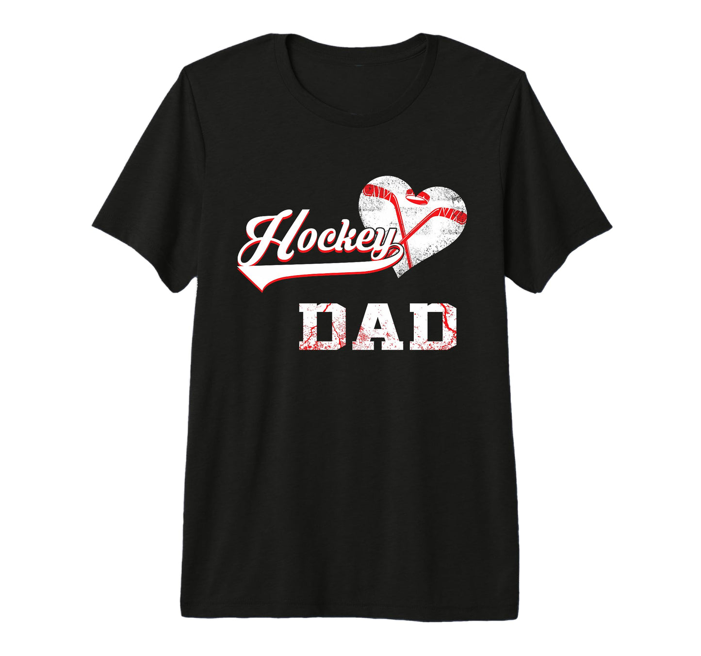 Ice Hockey Dad Family Hockey T-Shirt - Fun Novelty Design for Adults - T-Shirt, Sweatshirt, Hoodie