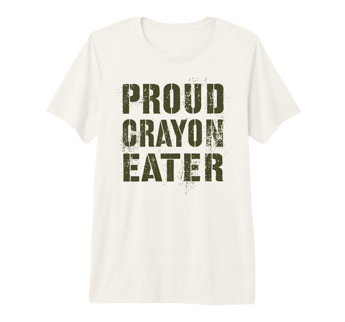 Funny Proud Crayon Eater Military Dad T-Shirt - Minimalist Print Unisex - T-Shirt, Sweatshirt, Hoodie