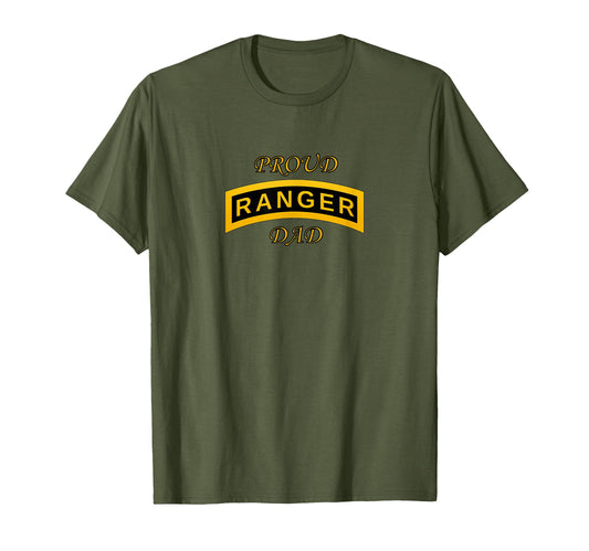 Army Ranger School Tab Proud Dad T-Shirt - Aesthetic Graphic Unisex - T-Shirt, Sweatshirt, Hoodie