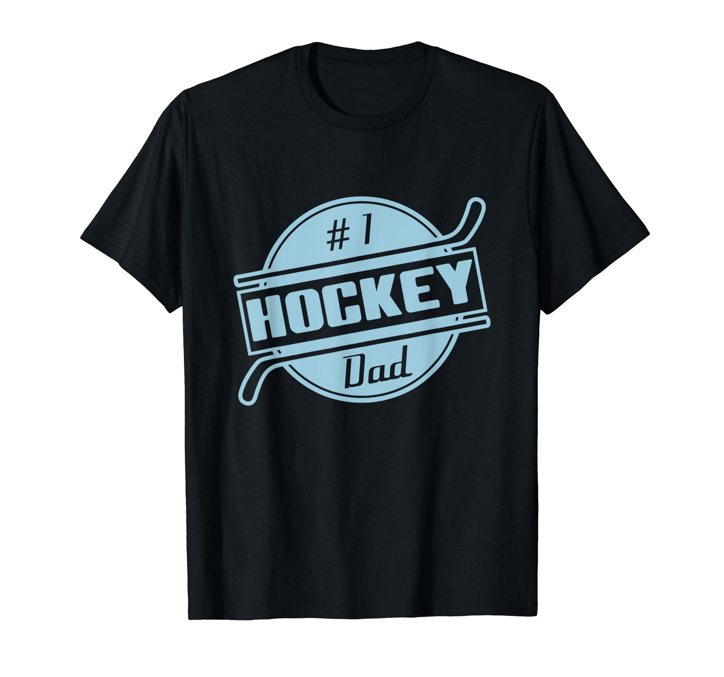 Mens Number 1 Hockey Dad T-Shirt - Custom Art Print Unisex - T-Shirt, Sweatshirt, Hoodie