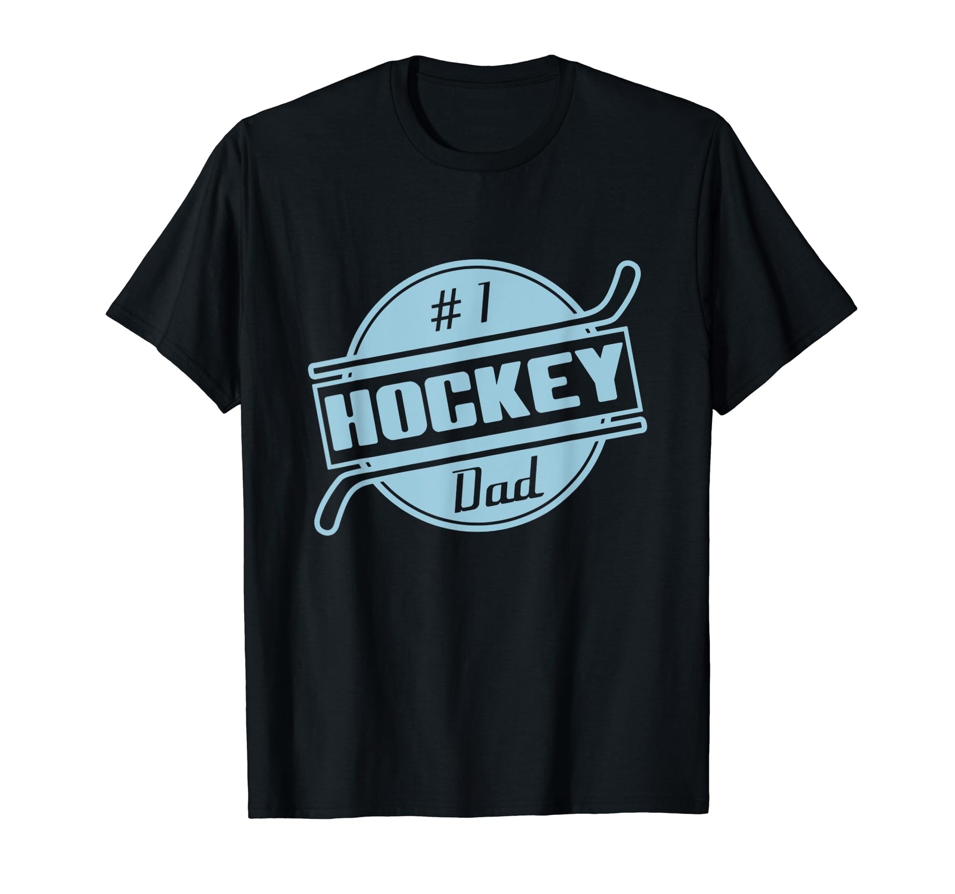 Mens Number 1 Hockey Dad T-Shirt - Custom Art Print Unisex - T-Shirt, Sweatshirt, Hoodie