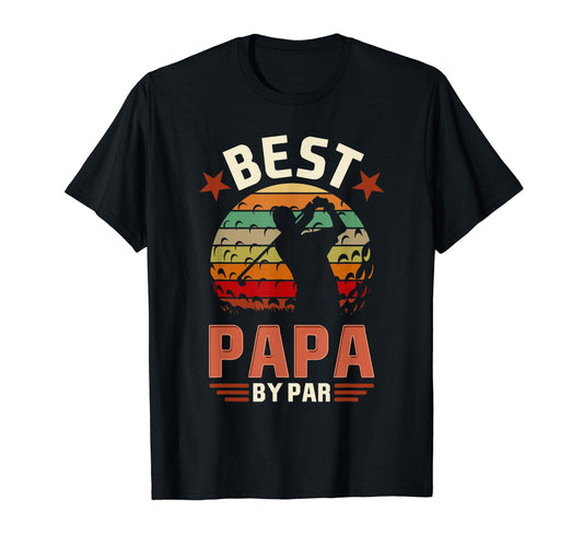 Best Papa Par Golfing Funny Golf T-Shirt - Minimalist Print Men Women - T-Shirt, Sweatshirt, Hoodie