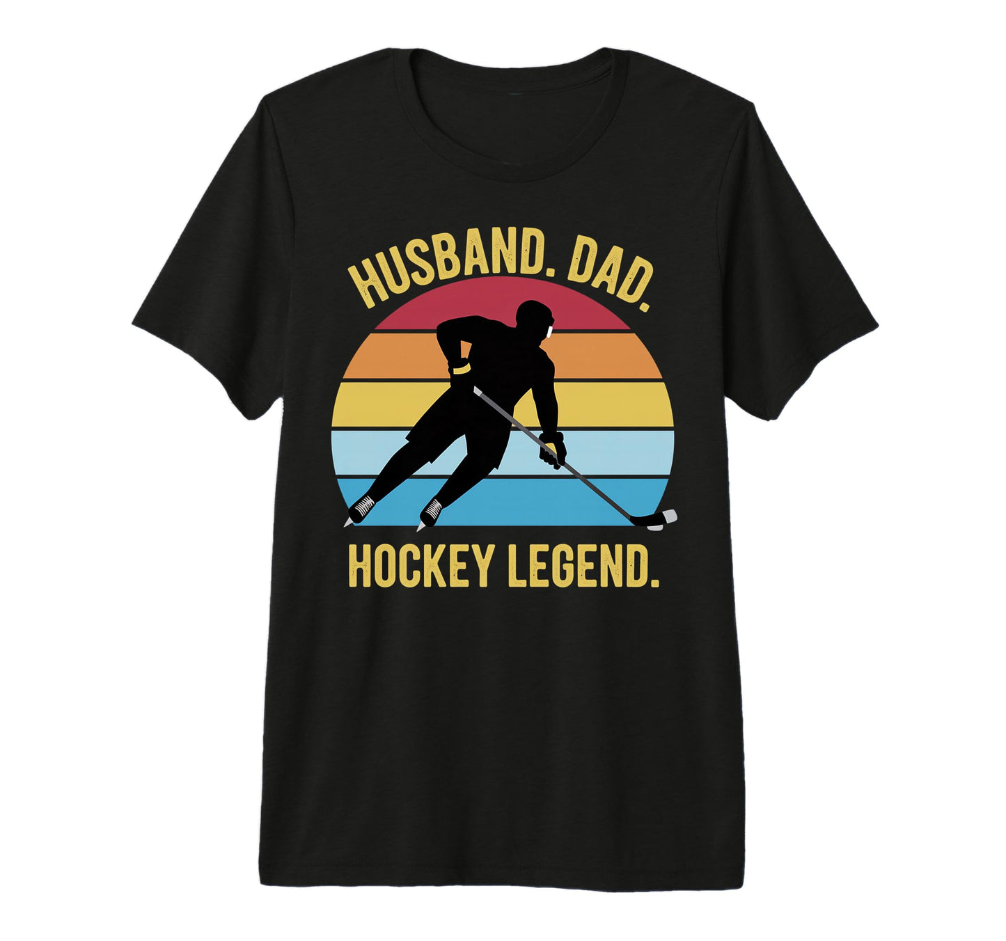 Hockey Legend Husbands And Dads Tri Blend T-Shirt - Streetwear Style Unisex - T-Shirt, Sweatshirt, Hoodie