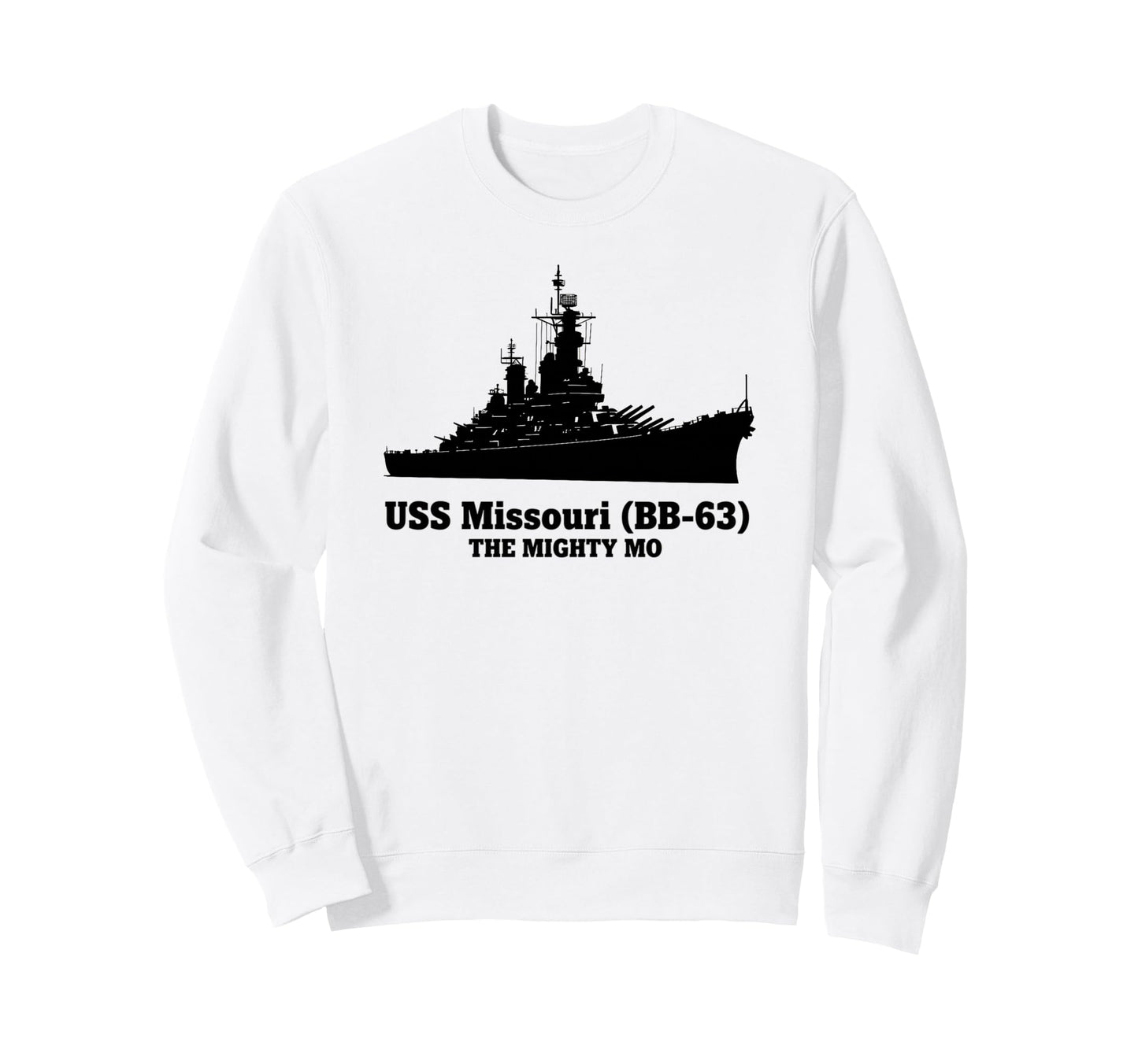 Uss Missouri Bb 63 Battleship Uss Sweatshirt - Custom Art Print for Adults - T-Shirt, Sweatshirt, Hoodie