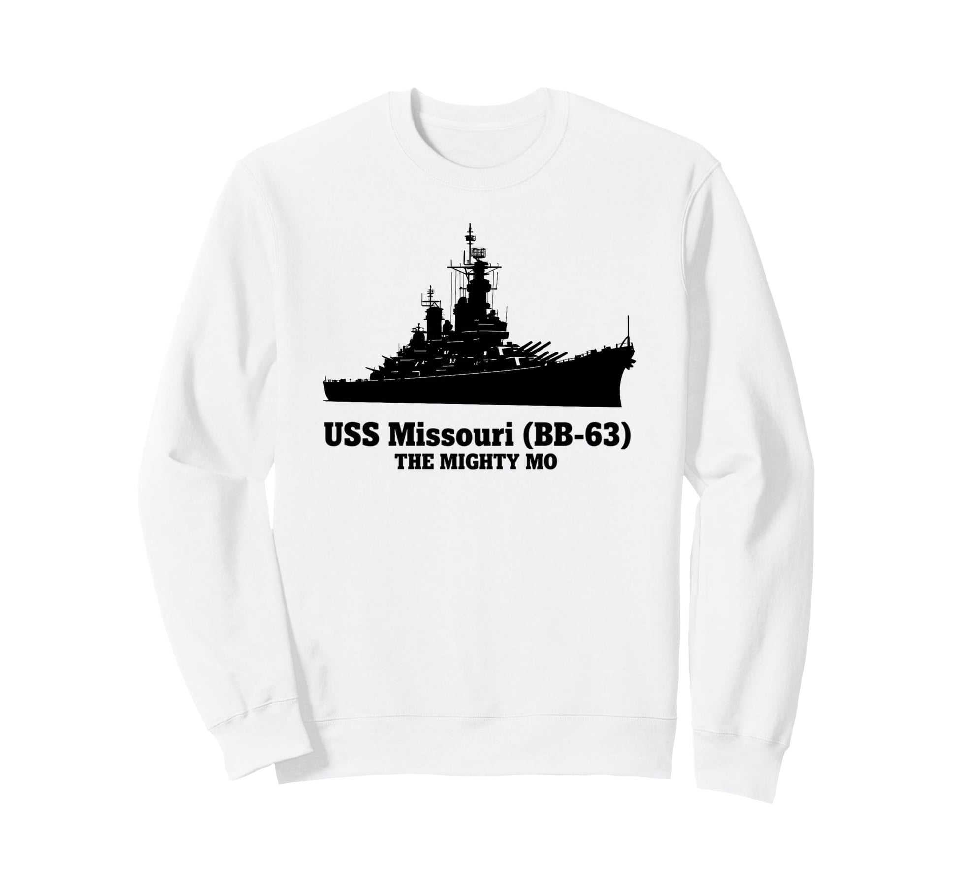 Uss Missouri Bb 63 Battleship Uss Sweatshirt - Custom Art Print for Adults - T-Shirt, Sweatshirt, Hoodie