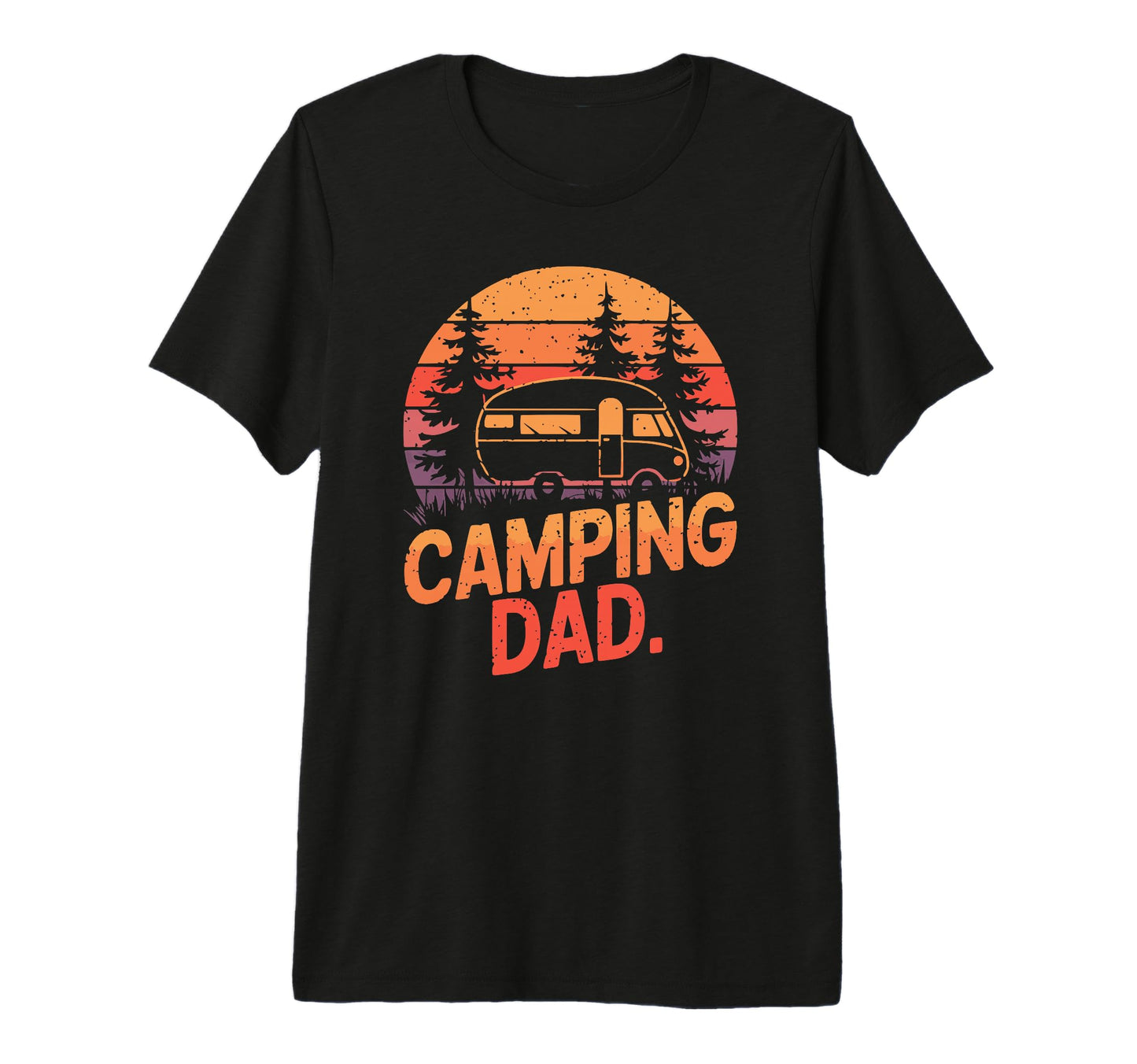 Camping Dad Nature Lovers Tri Blend T-Shirt - Aesthetic Graphic Men Women - T-Shirt, Sweatshirt, Hoodie