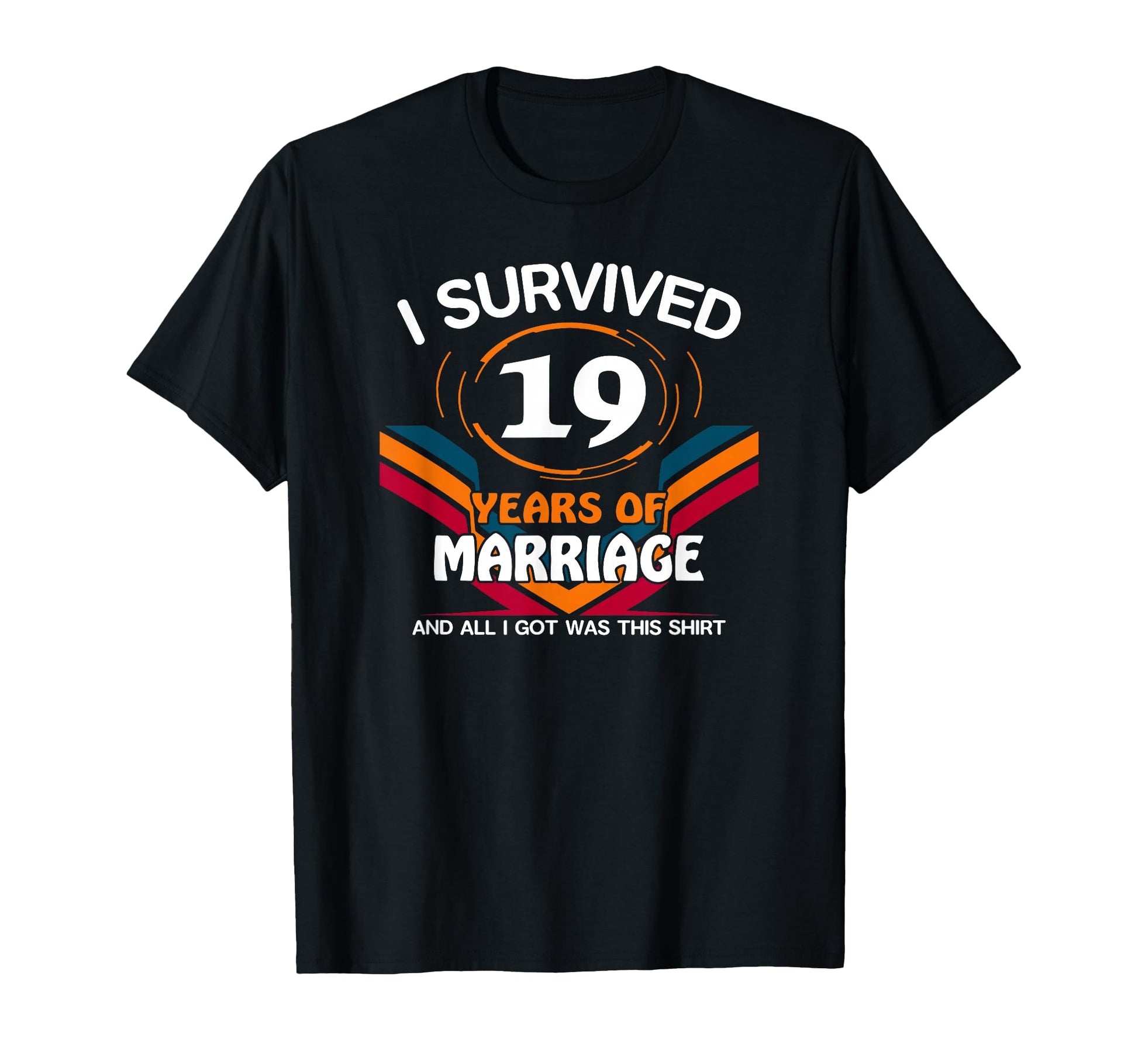 I Survived 19 Years Marriage 19Th T-Shirt - Aesthetic Graphic for Adults - T-Shirt, Sweatshirt, Hoodie