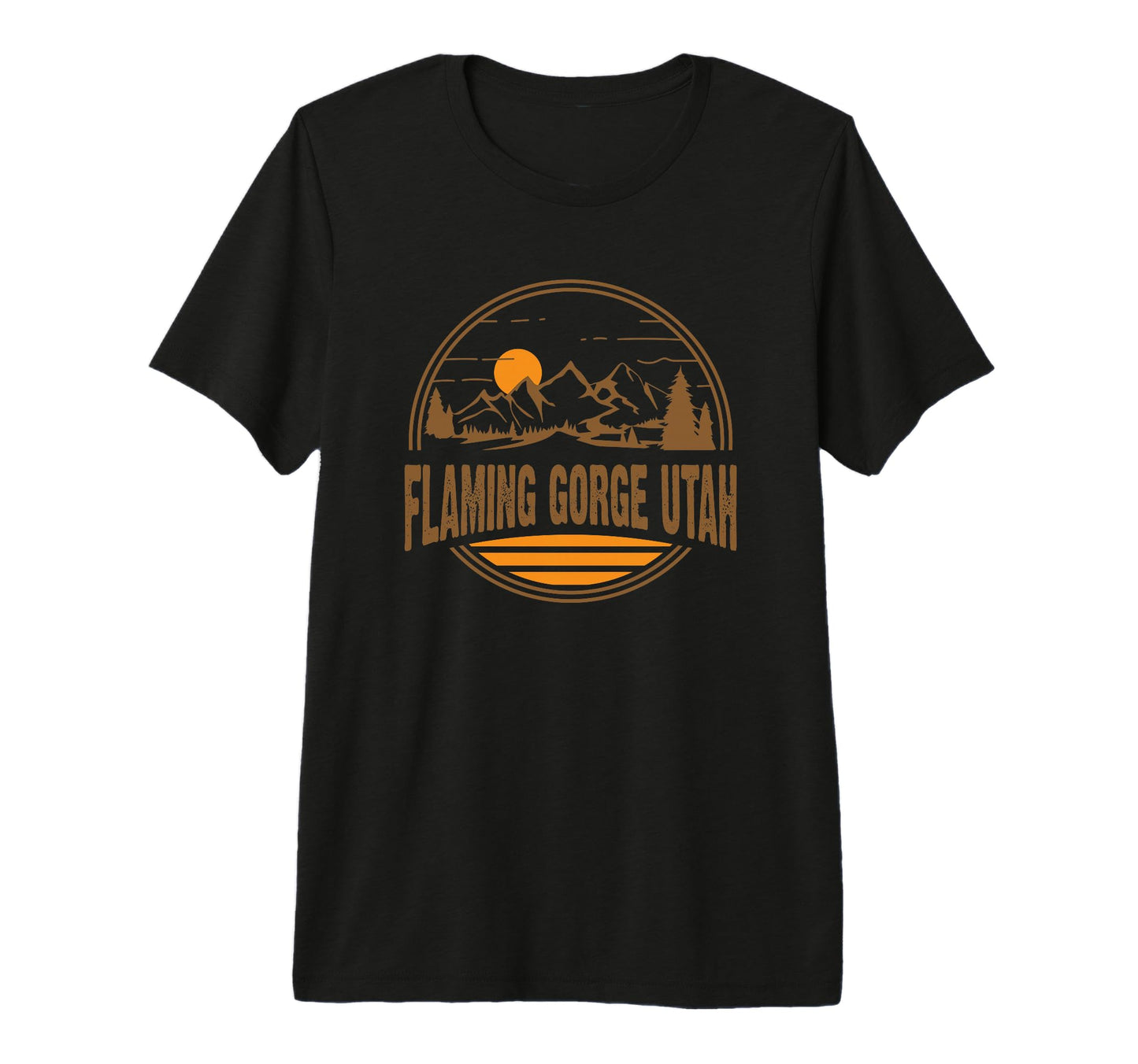 Flaming Gorge Utah Mountain Hiking Souvenir T-Shirt - Graphic Print Unisex - T-Shirt, Sweatshirt, Hoodie