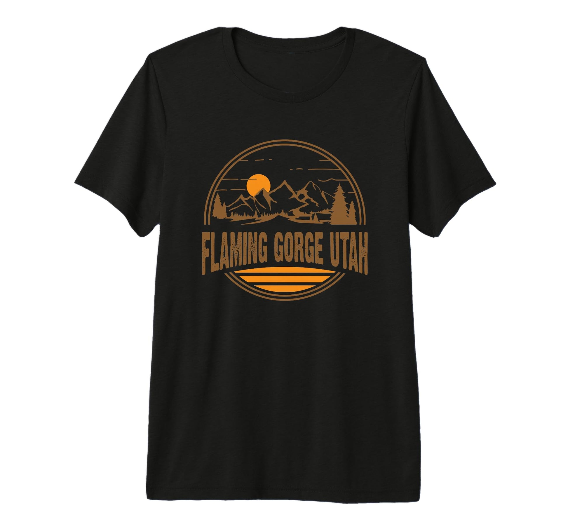 Flaming Gorge Utah Mountain Hiking Souvenir T-Shirt - Graphic Print Unisex - T-Shirt, Sweatshirt, Hoodie