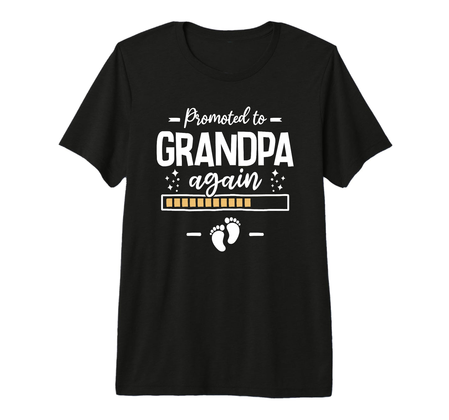 Mens Promoted To Grandpa Again 2 T-Shirt - Minimalist Print Men Women - T-Shirt, Sweatshirt, Hoodie