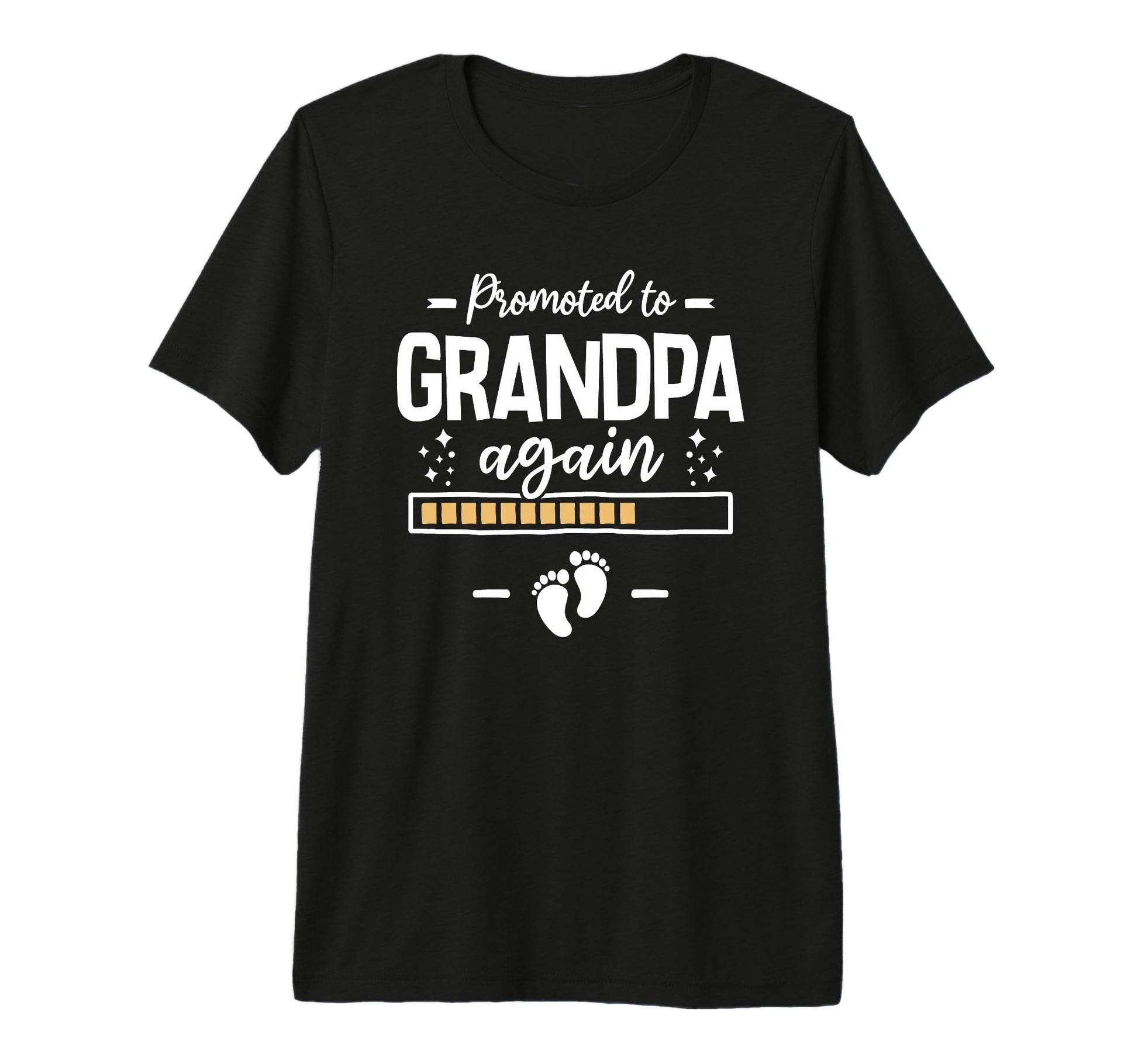 Mens Promoted To Grandpa Again 2 T-Shirt - Minimalist Print Men Women - T-Shirt, Sweatshirt, Hoodie