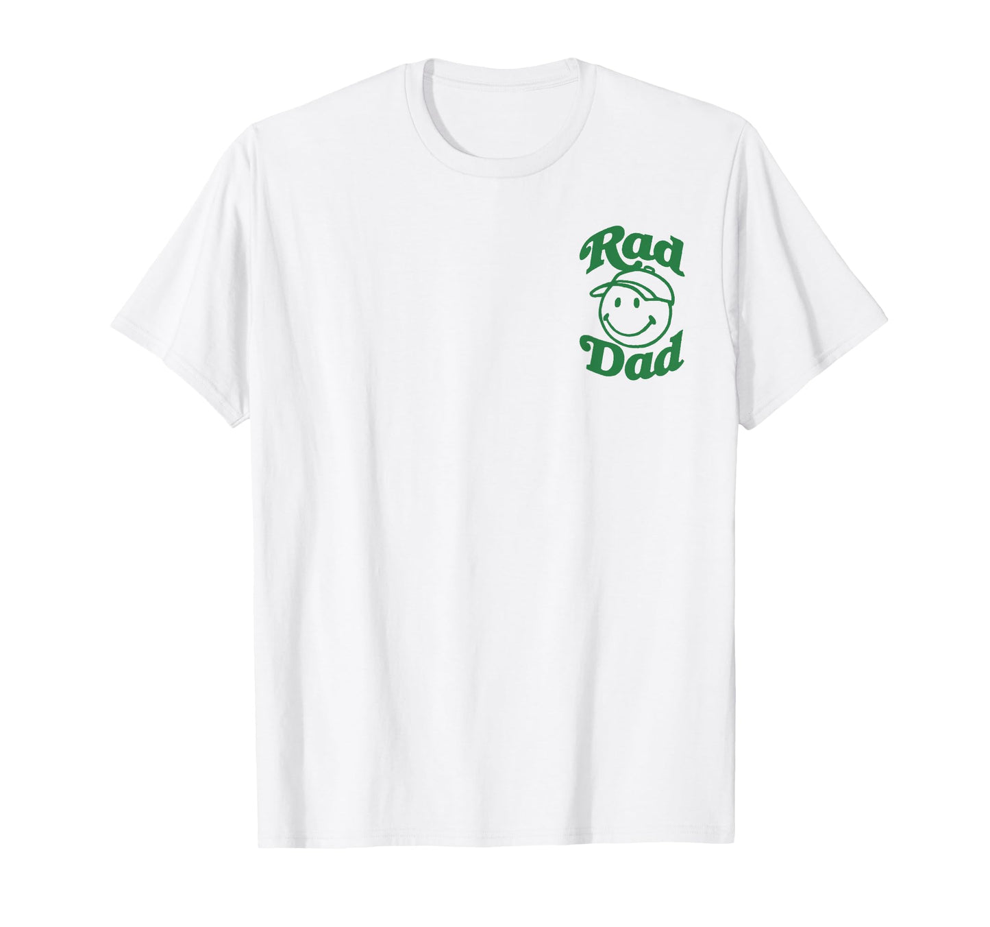 Fathers Day Smiley Face Rad Dad Pocket T-Shirt - Novelty Apparel Men Women - T-Shirt, Sweatshirt, Hoodie