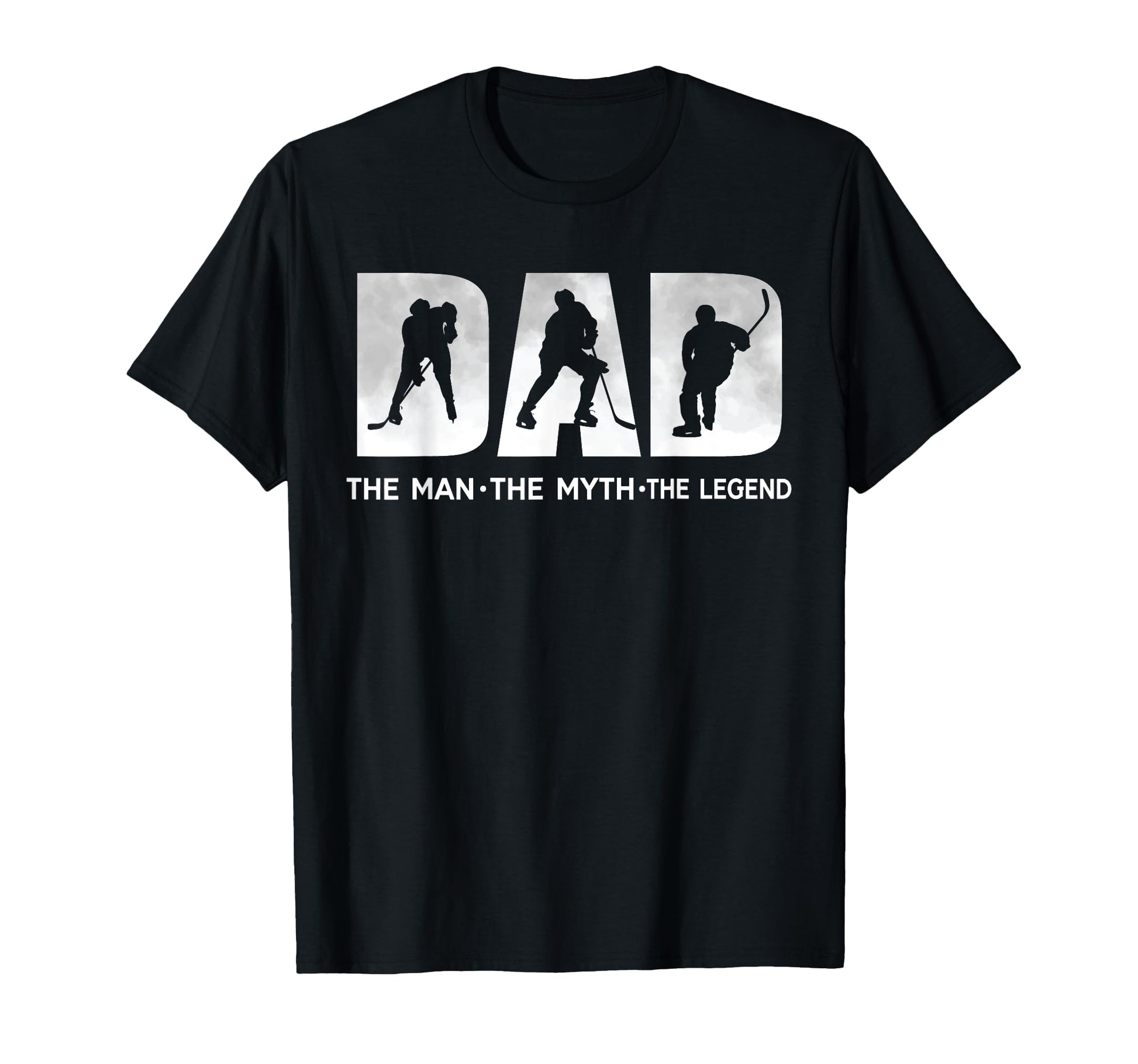 Ice Hockey Dad Father Dad Myth Legend T-Shirt - Minimalist Print for Adults - T-Shirt, Sweatshirt, Hoodie