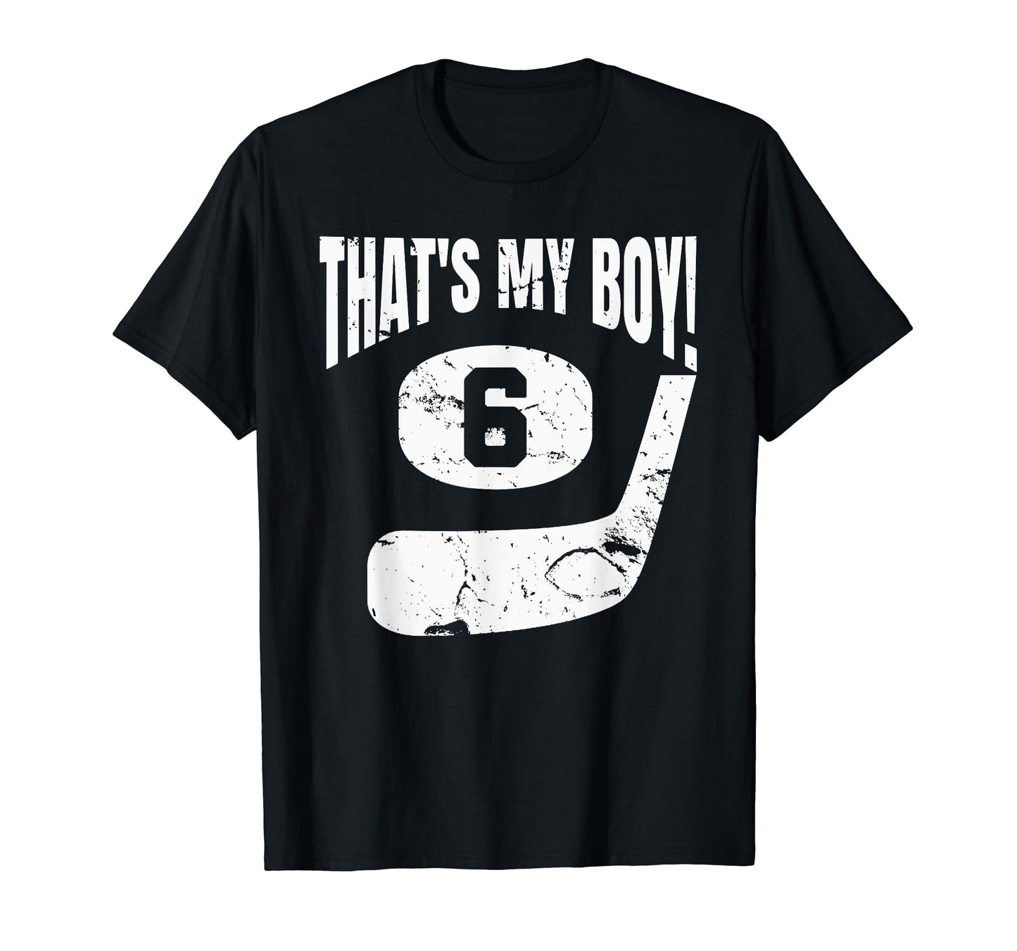 Thats My 6 Ice Hockey Player Mom Or T-Shirt - Aesthetic Graphic for Adults - T-Shirt, Sweatshirt, Hoodie