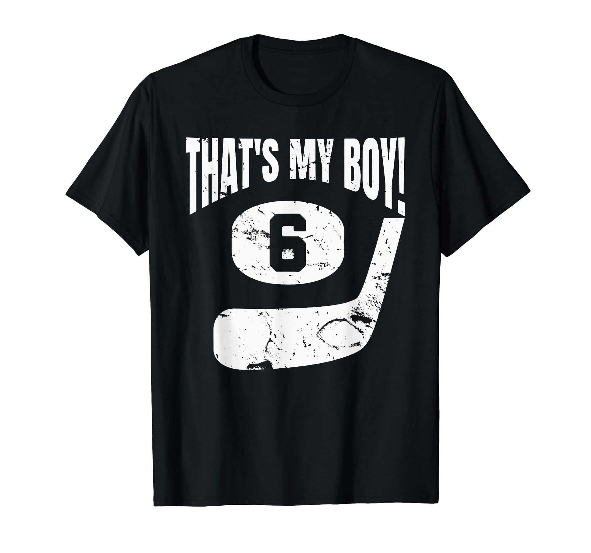 Thats My 6 Ice Hockey Player Mom Or T-Shirt - Aesthetic Graphic for Adults - T-Shirt, Sweatshirt, Hoodie