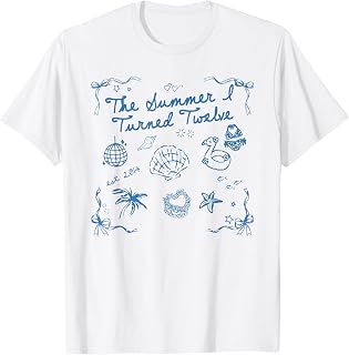 Summer I Turned Twelve Year Old Est 2014 12th Birthday T-Shirt Unisex T-shirt, Sweatshirt, Hoodie, Long Sleeve Tee - T-Shirt, Sweatshirt, Hoodie