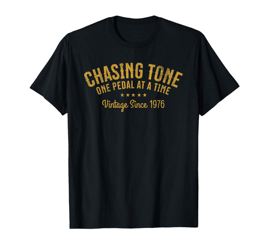 1976 Guitar Player Chasing Tone 50Th T-Shirt - Custom Art Print for Adults - T-Shirt, Sweatshirt, Hoodie
