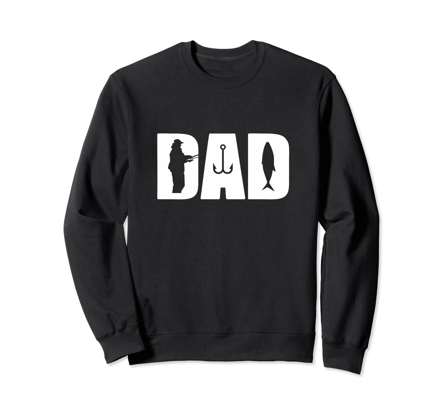 Dad Fisherman Fishing Gifts Sweatshirt - Custom Art Print for Adults - T-Shirt, Sweatshirt, Hoodie