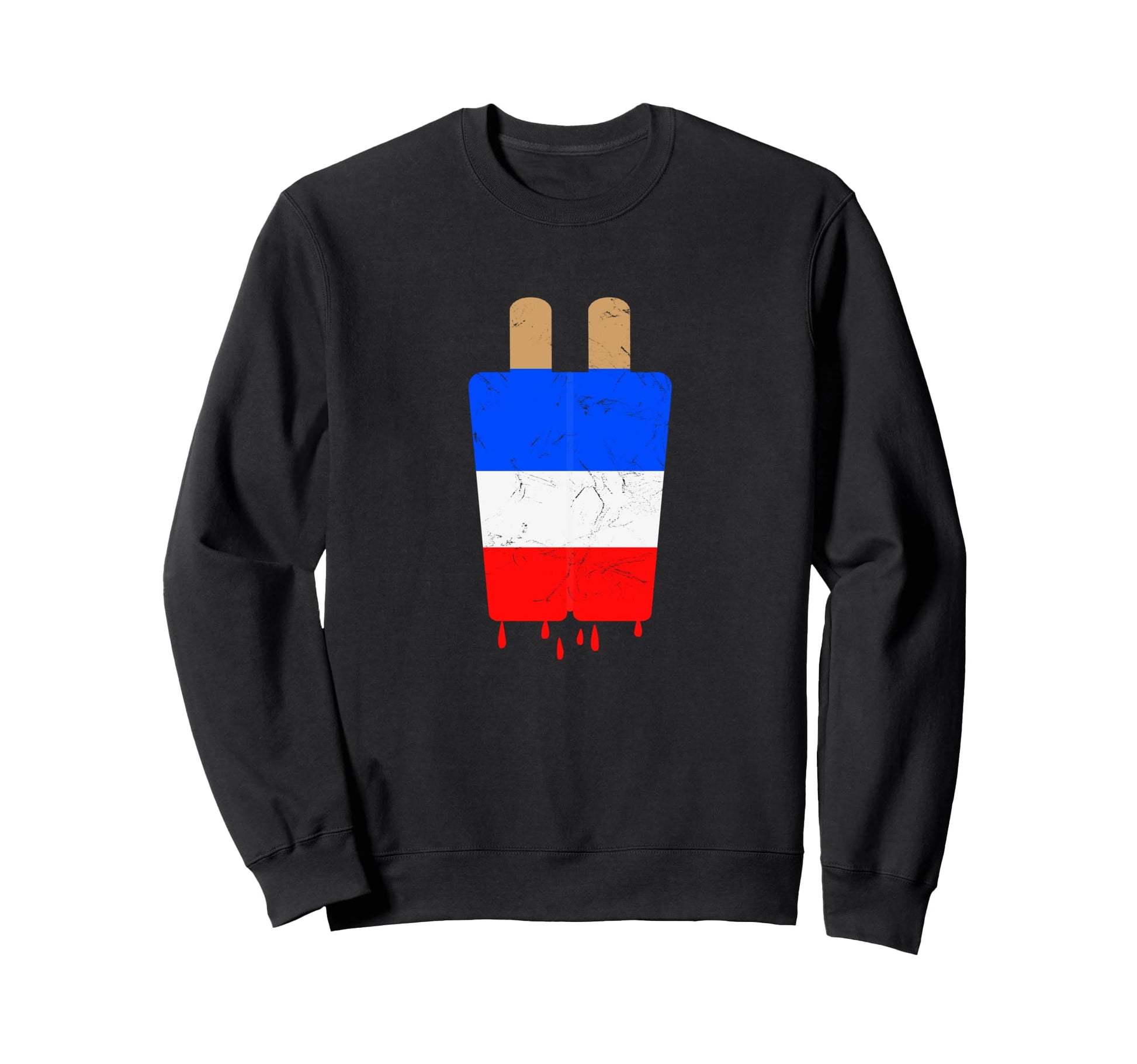 4Th July Ice Pop Red White Blue Sweatshirt - Minimalist Print Unisex - T-Shirt, Sweatshirt, Hoodie