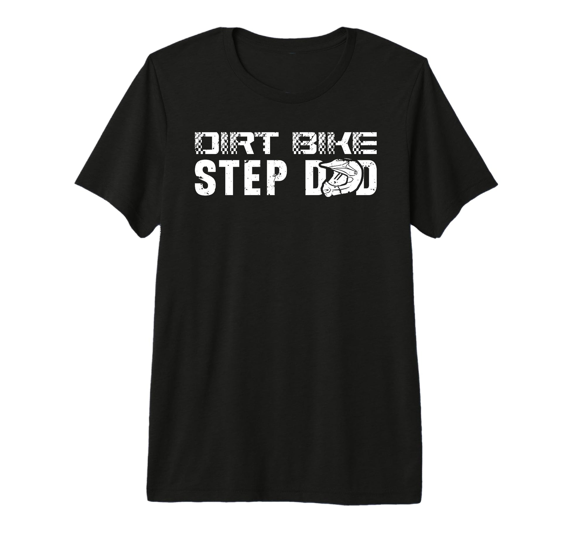 Mens Dirt Bike Step Dad Dirt Biker T-Shirt - Custom Art Print Unisex - T-Shirt, Sweatshirt, Hoodie