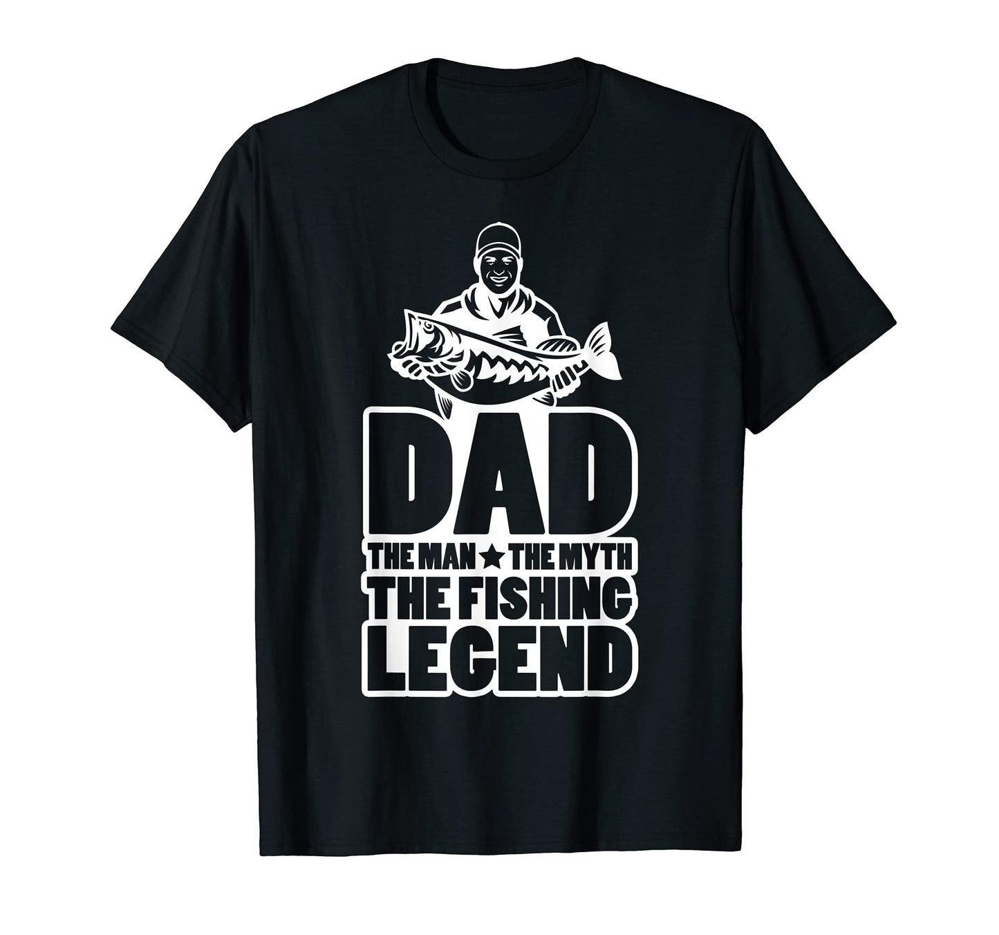 Mens Dad Myth Fishing Legend Fisherman T-Shirt - Minimalist Print Men Women - T-Shirt, Sweatshirt, Hoodie
