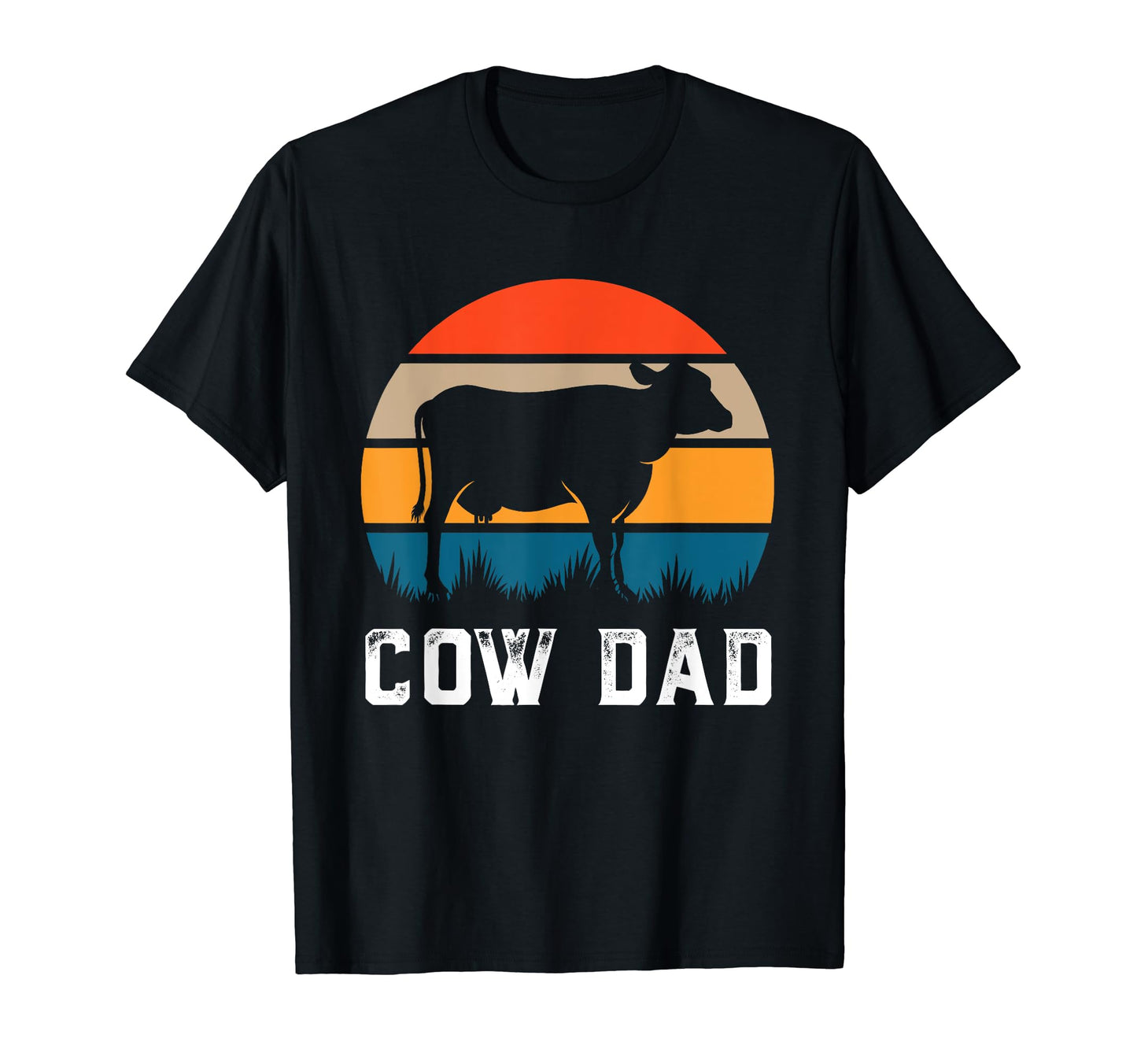 Cow Dad Funny Cattle Gift Dairy T-Shirt - Aesthetic Graphic for Adults - T-Shirt, Sweatshirt, Hoodie