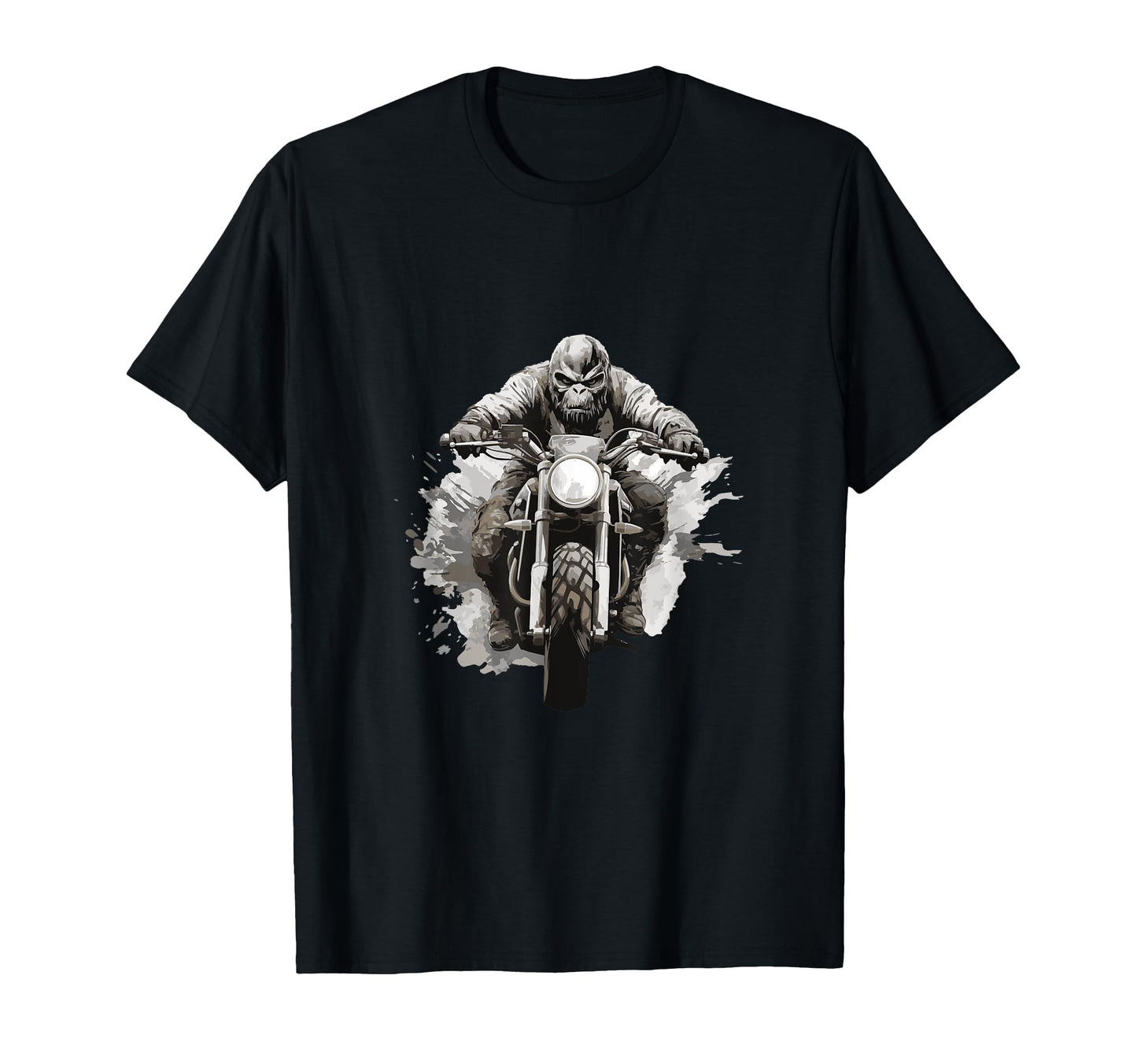 Gorilla Riding Motorcycle Dad Biker T-Shirt - Novelty Apparel for Adults - T-Shirt, Sweatshirt, Hoodie