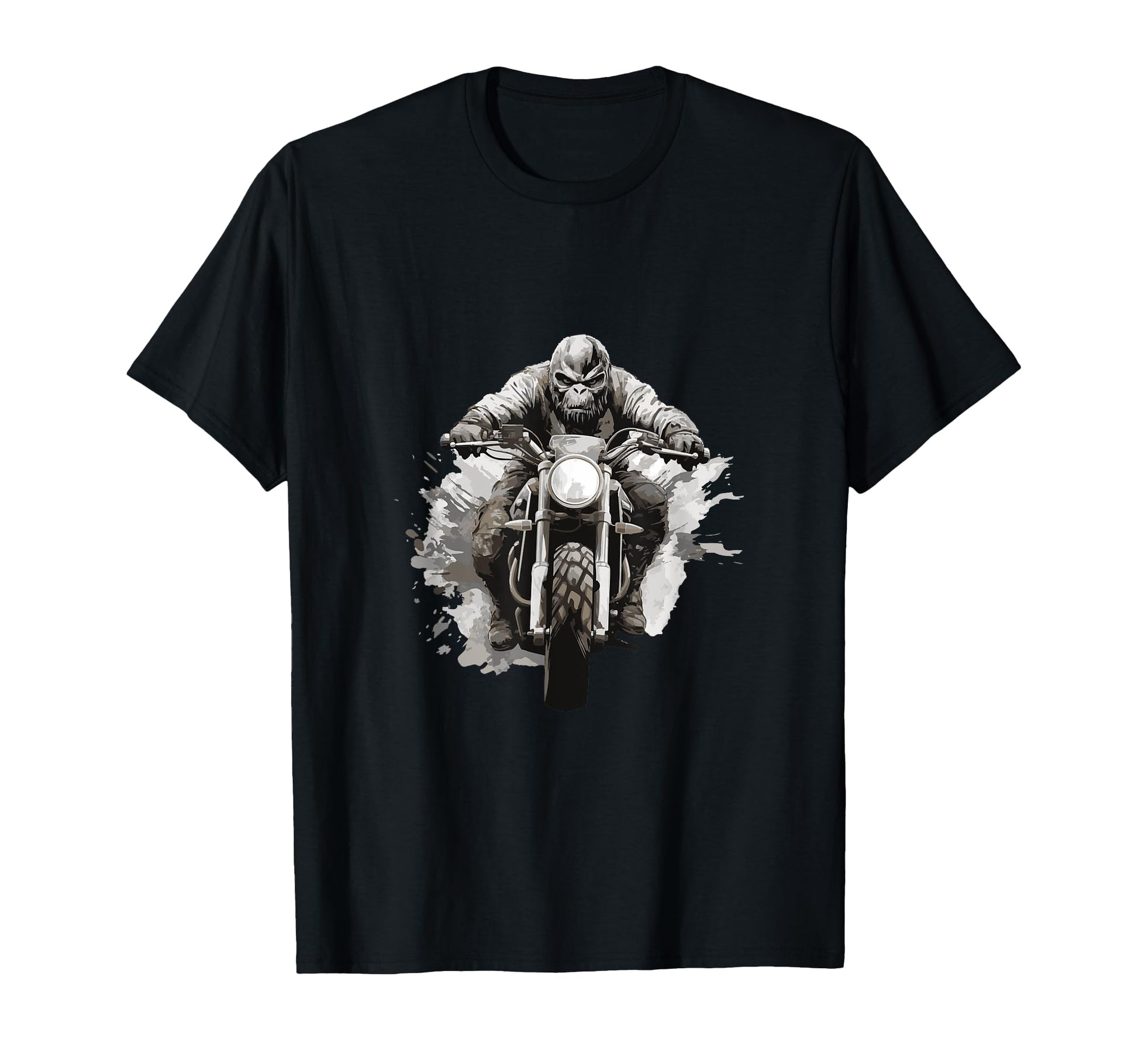 Gorilla Riding Motorcycle Dad Biker T-Shirt - Novelty Apparel for Adults - T-Shirt, Sweatshirt, Hoodie