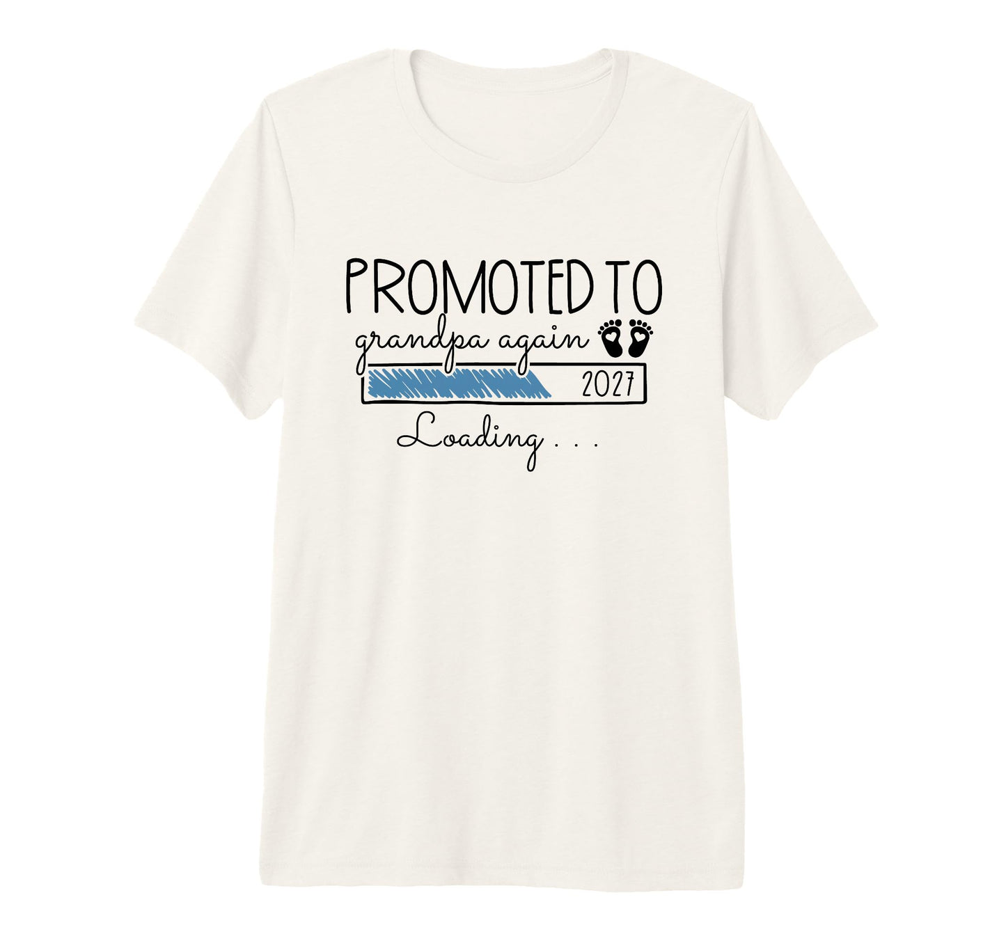 Mens 2Nd Time Grandpa Announcement T-Shirt - Casual Everyday Wear Unisex - T-Shirt, Sweatshirt, Hoodie