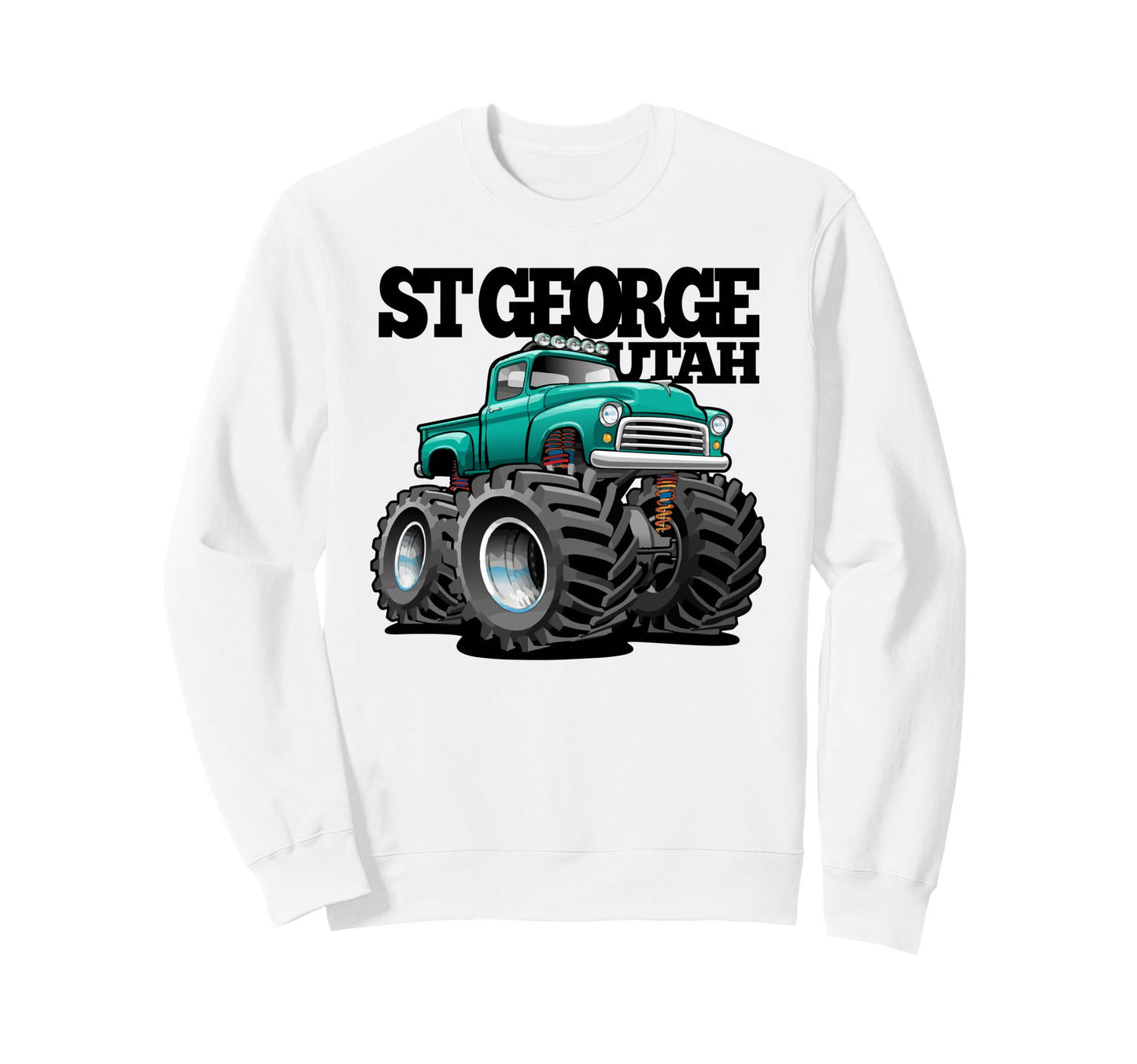 St George Utah Offroad 4X4 Pick Up Truck Sweatshirt - Unique Graphic Unisex - T-Shirt, Sweatshirt, Hoodie
