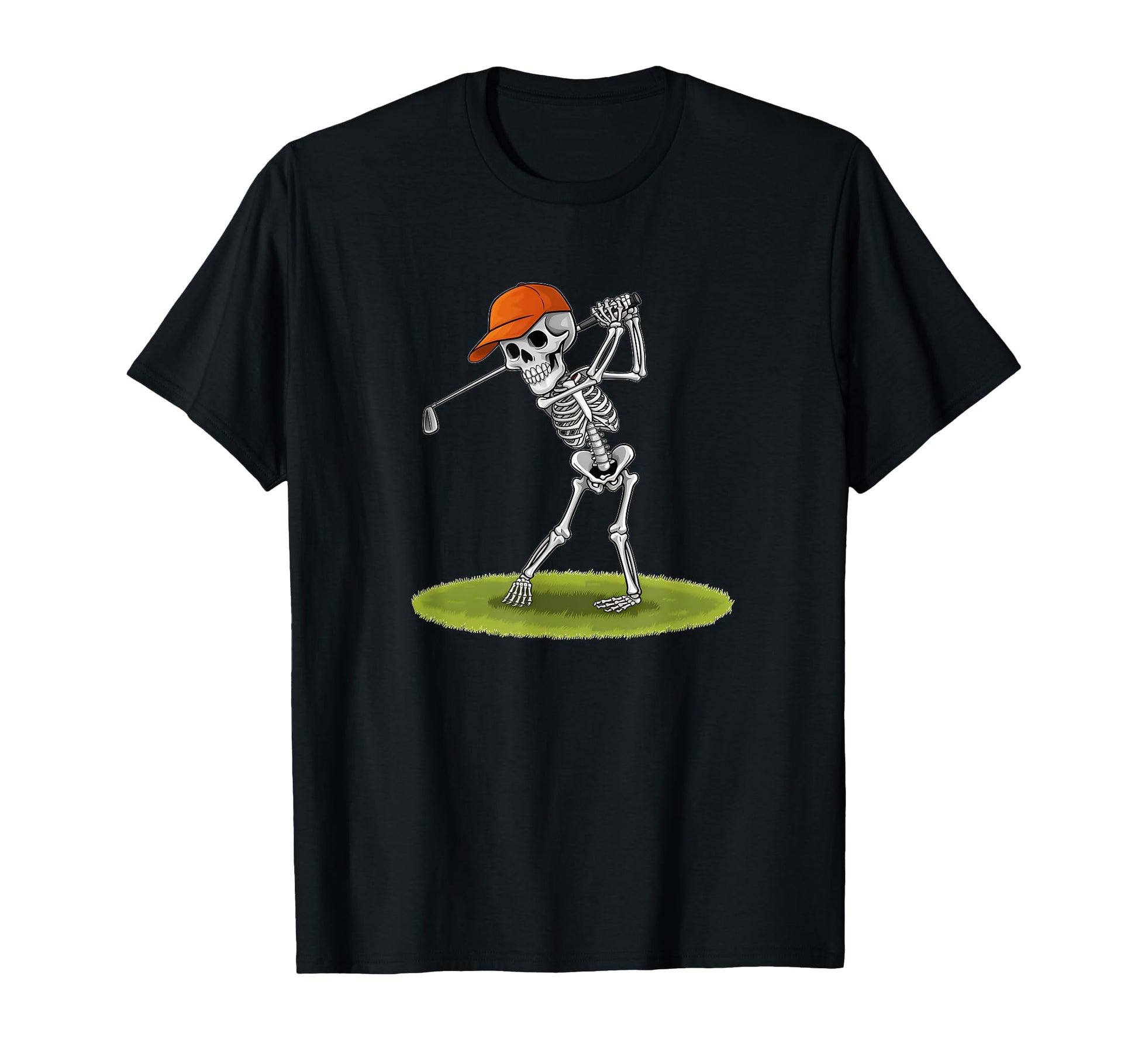 Skeleton Golfer Halloween Golf T-Shirt - Fun Novelty Design for Adults - T-Shirt, Sweatshirt, Hoodie