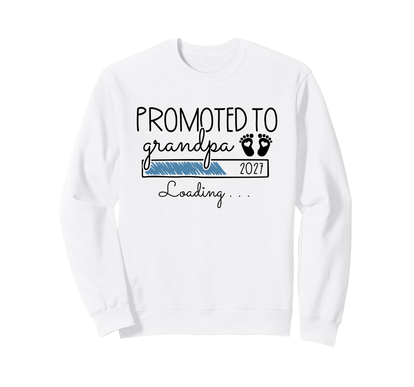 Promoted To Grandpa 2027 Sweatshirt - Unique Graphic Men Women - T-Shirt, Sweatshirt, Hoodie
