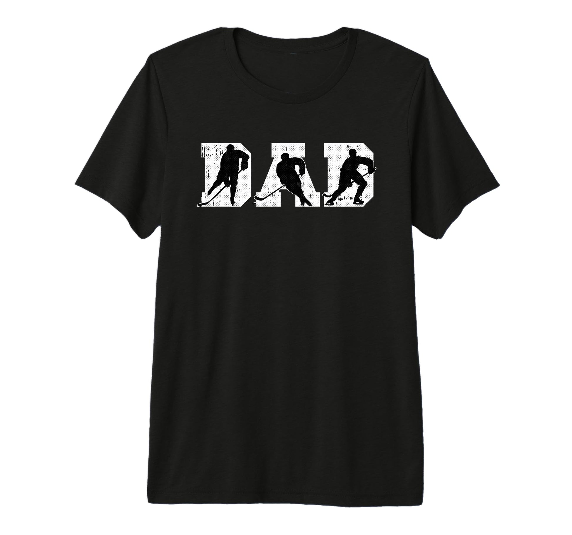 Dad Hockey Fathers Day Sport Player Papa T-Shirt - Unique Graphic Unisex - T-Shirt, Sweatshirt, Hoodie