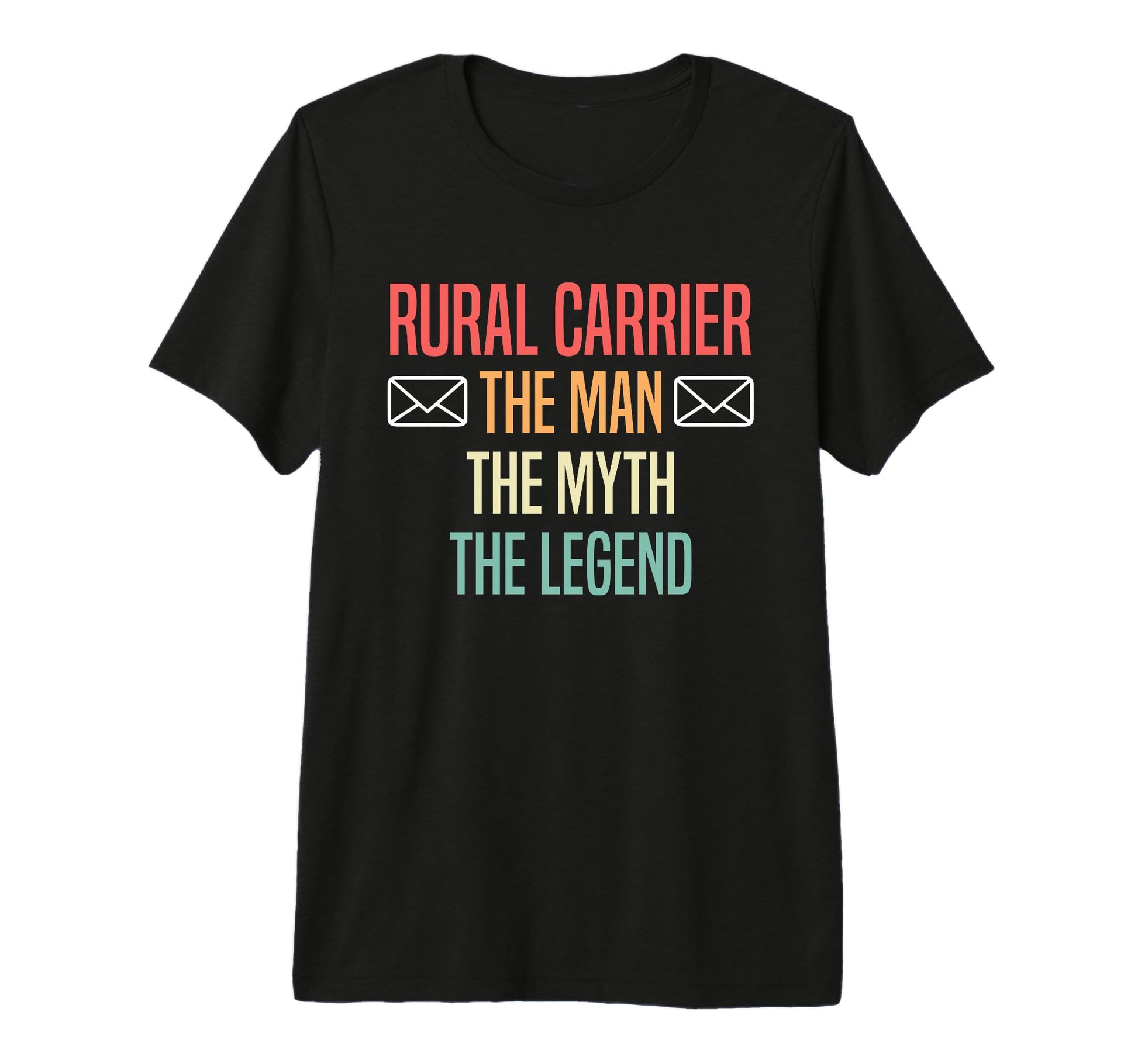 Mens Rural Carrier Myth Legend Dad Tri T-Shirt - Trendy Graphic Unisex - T-Shirt, Sweatshirt, Hoodie