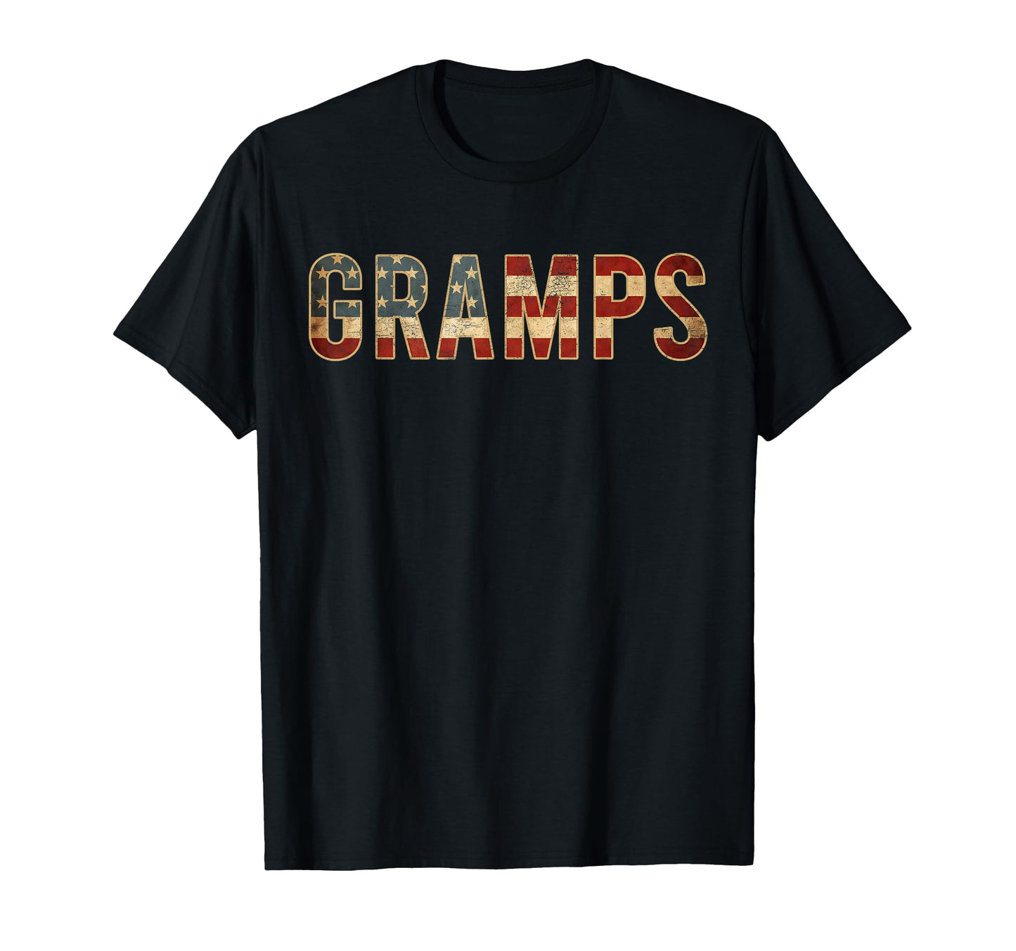 Gramps American Flag Patriotic Grandpa T-Shirt - Unique Graphic Unisex - T-Shirt, Sweatshirt, Hoodie