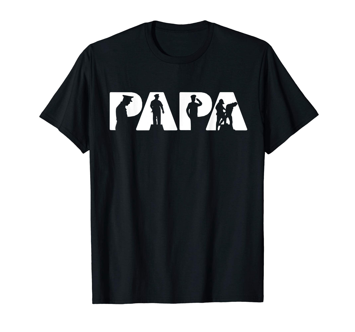 Mens Police Dad Funny Police Papa Father T-Shirt - Trendy Graphic Unisex - T-Shirt, Sweatshirt, Hoodie