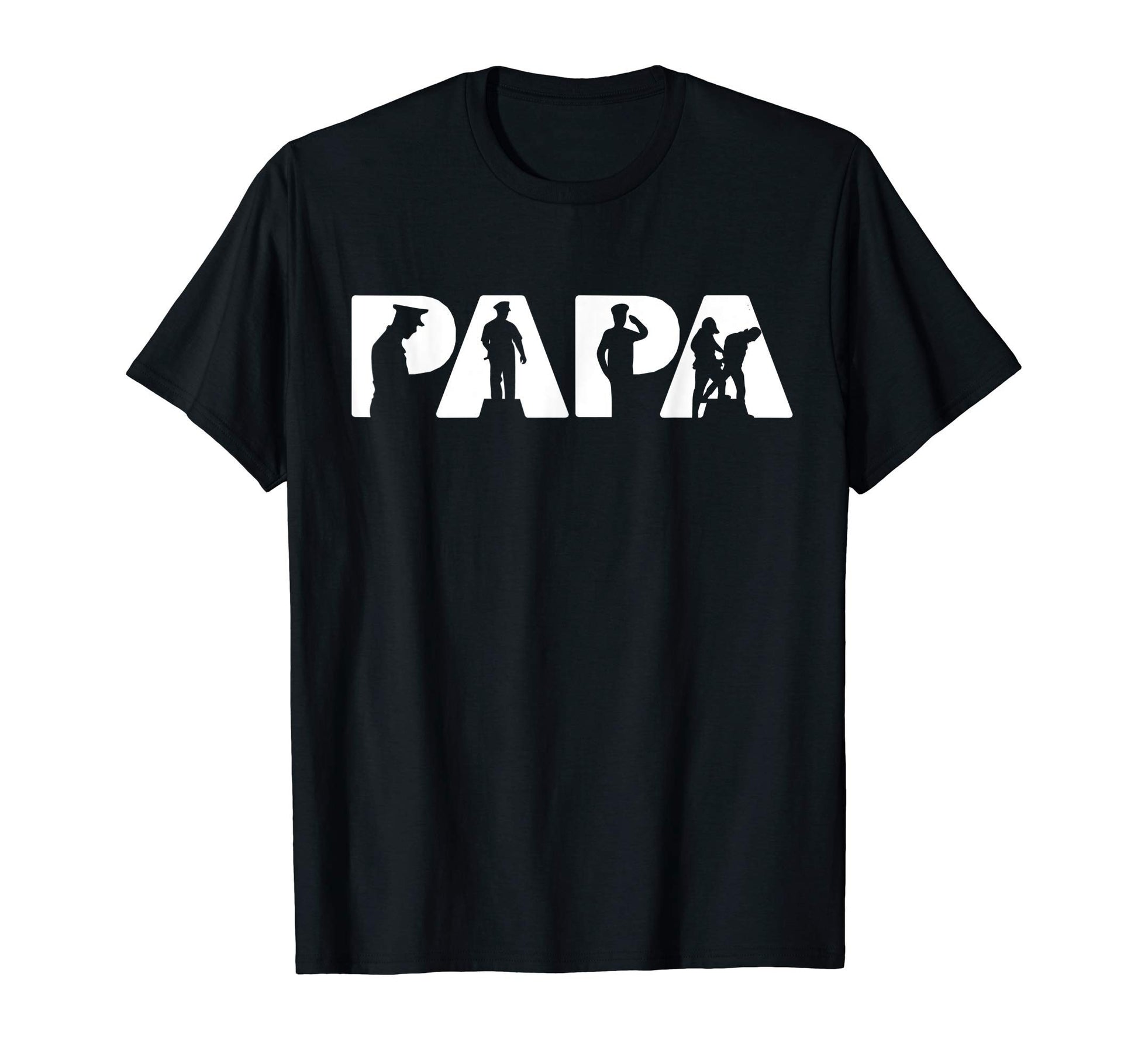 Mens Police Dad Funny Police Papa Father T-Shirt - Trendy Graphic Unisex - T-Shirt, Sweatshirt, Hoodie