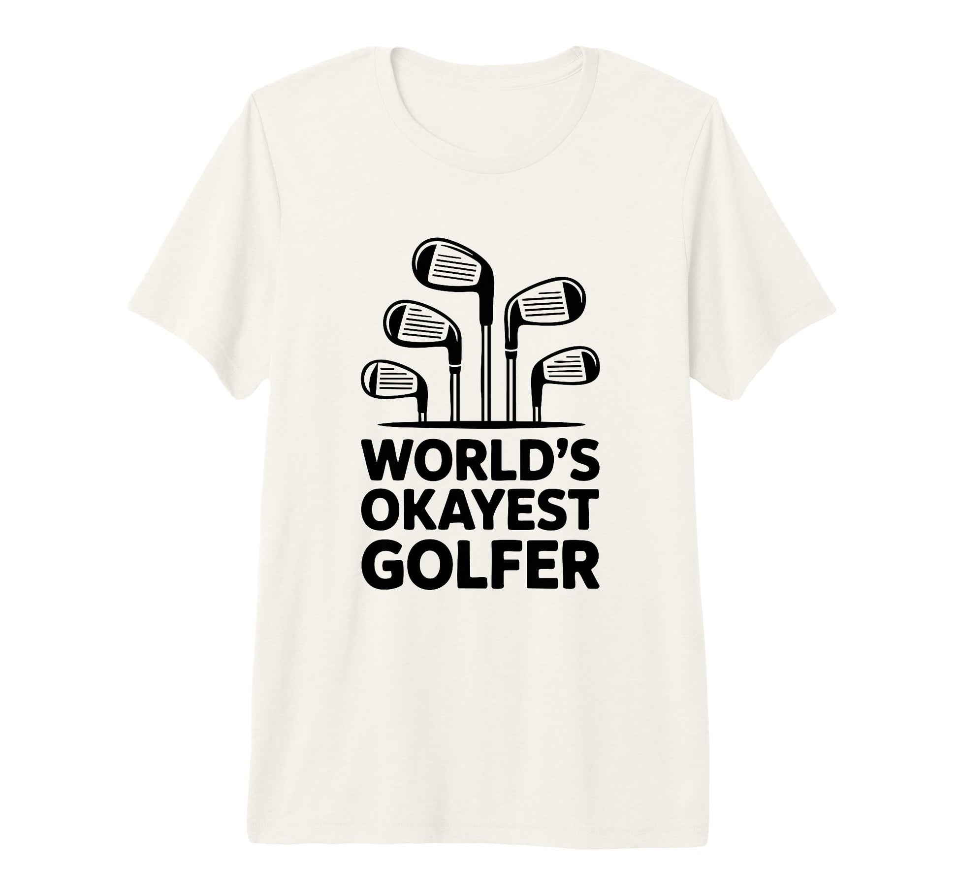 Worlds Okayest Golfer Golf Club T-Shirt - Trendy Graphic for Adults - T-Shirt, Sweatshirt, Hoodie