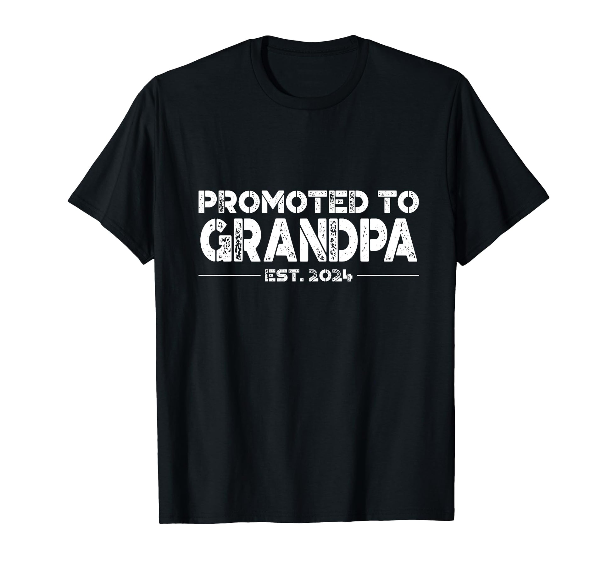 Promoted To Grandpa Est 2024 T-Shirt - Aesthetic Graphic for Adults - T-Shirt, Sweatshirt, Hoodie