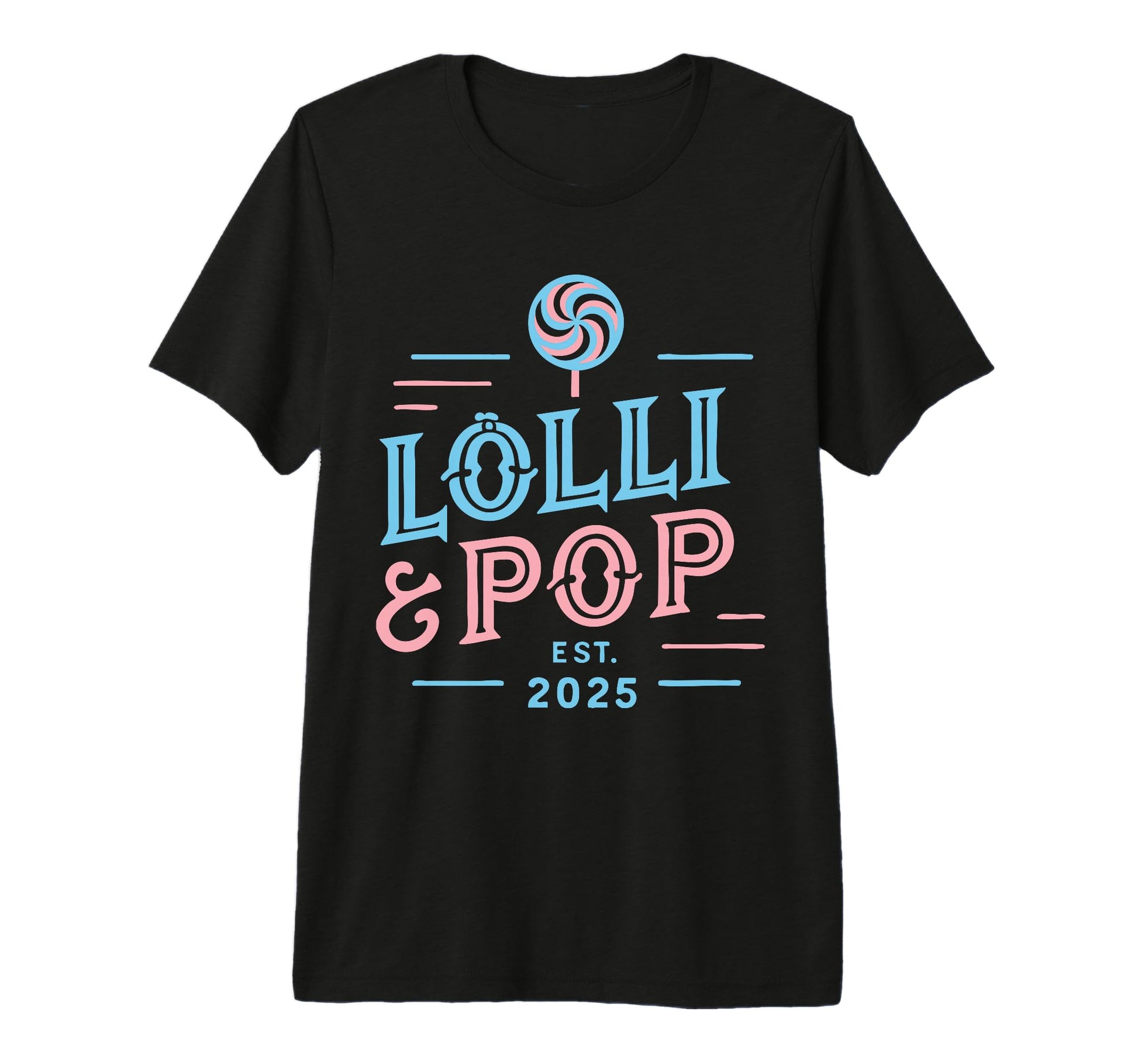 Lolli And Pop Established 2025 T-Shirt - Graphic Print for Adults - T-Shirt, Sweatshirt, Hoodie