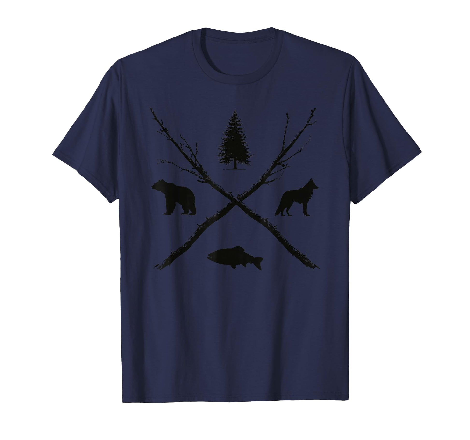 Wilderness Outdoor Camping Nature Hiking T-Shirt - Graphic Print Unisex - T-Shirt, Sweatshirt, Hoodie