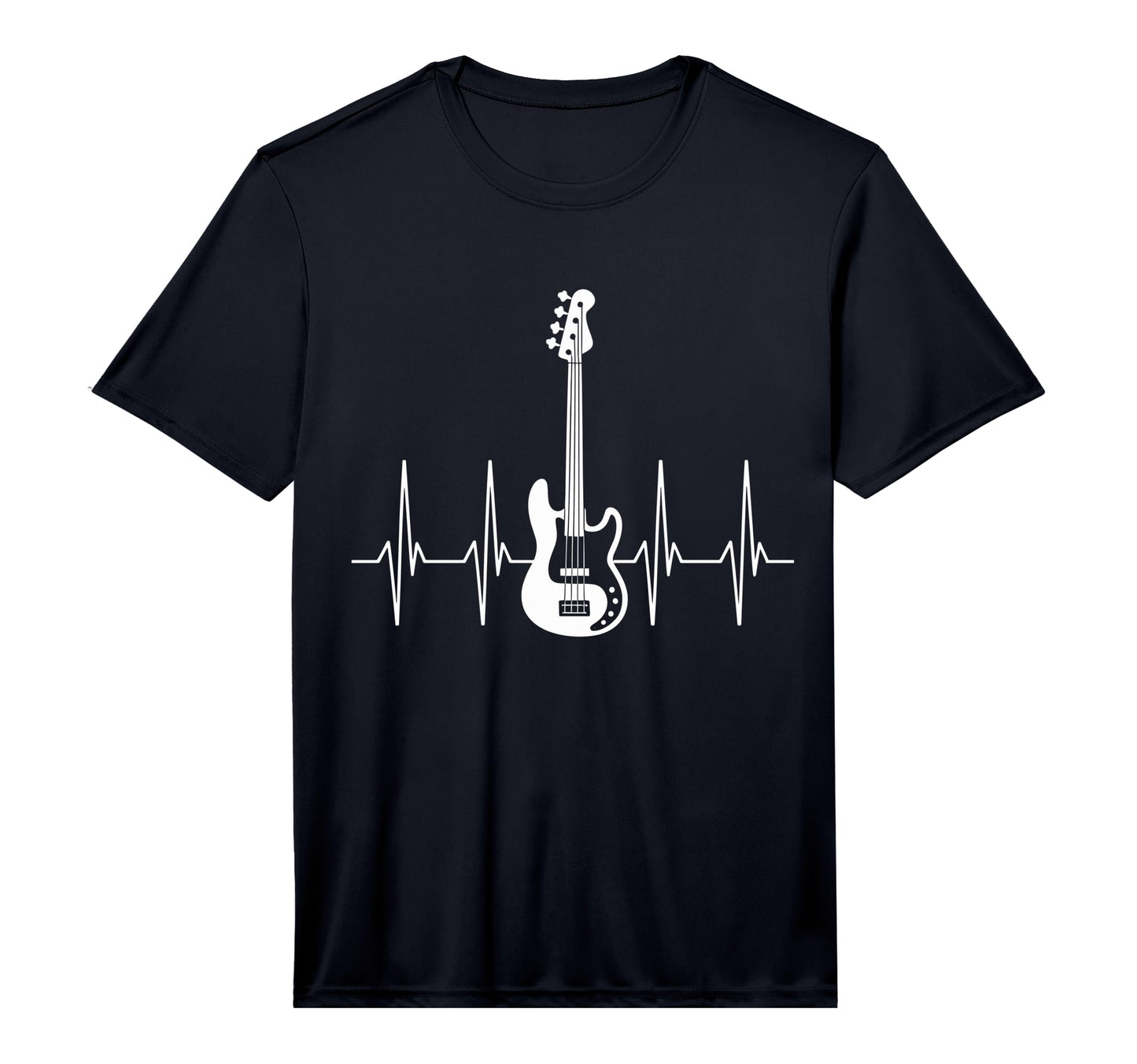 Guitar Heartbeat Bass Guitar Player T-Shirt - Aesthetic Graphic Men Women - T-Shirt, Sweatshirt, Hoodie