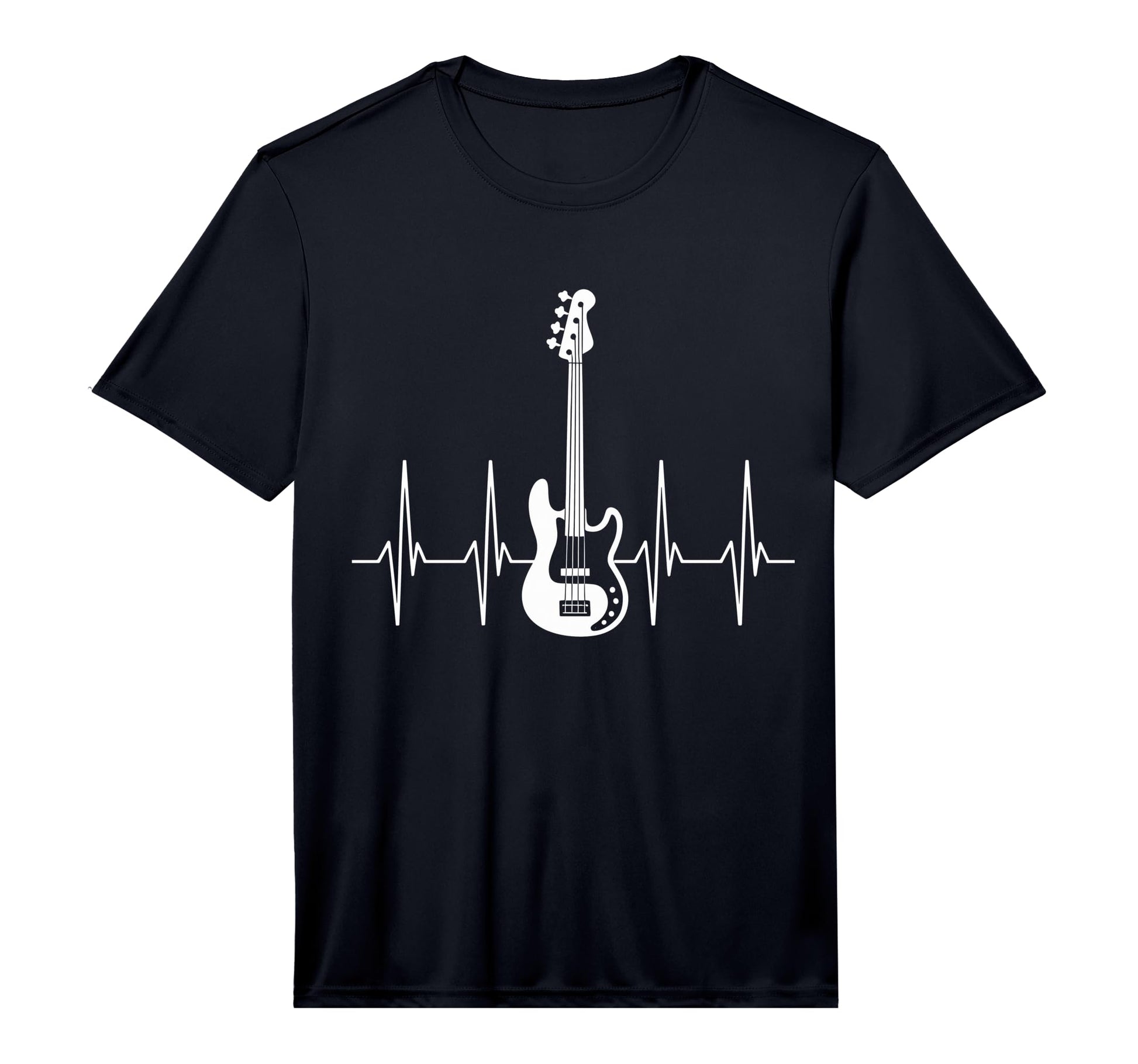Guitar Heartbeat Bass Guitar Player T-Shirt - Aesthetic Graphic Men Women - T-Shirt, Sweatshirt, Hoodie