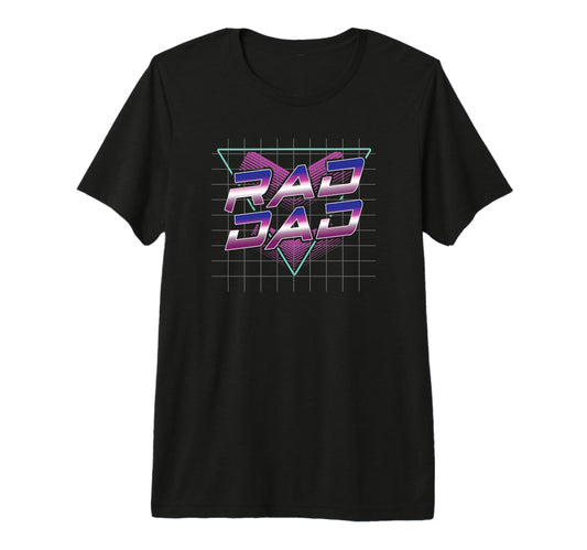80S Dad Rad Dad Fathers Day Best T-Shirt - Streetwear Style Men Women - T-Shirt, Sweatshirt, Hoodie