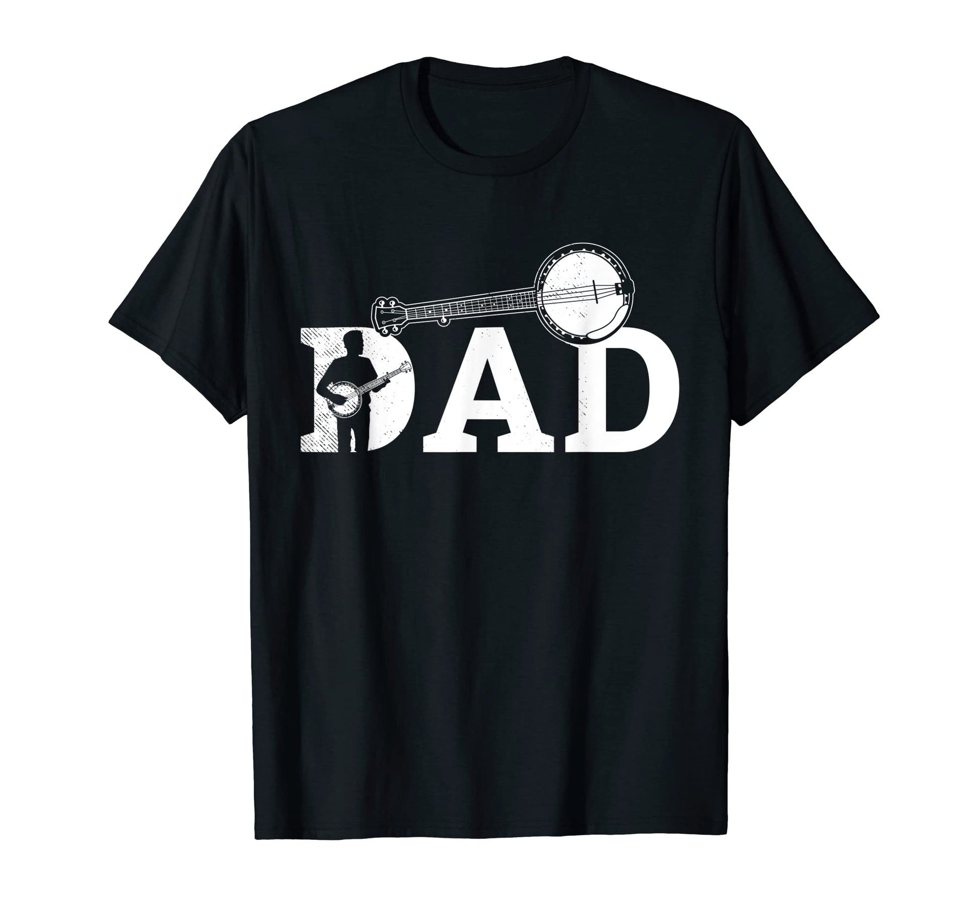 Mens Banjo Musician Dad Artsy Art T-Shirt - Novelty Apparel for Adults - T-Shirt, Sweatshirt, Hoodie