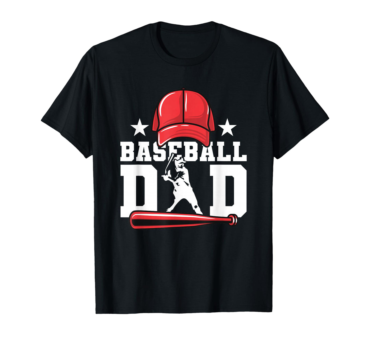 Baseball Baseball Dad Daddy Fathers Day T-Shirt - Unique Graphic for Adults - T-Shirt, Sweatshirt, Hoodie