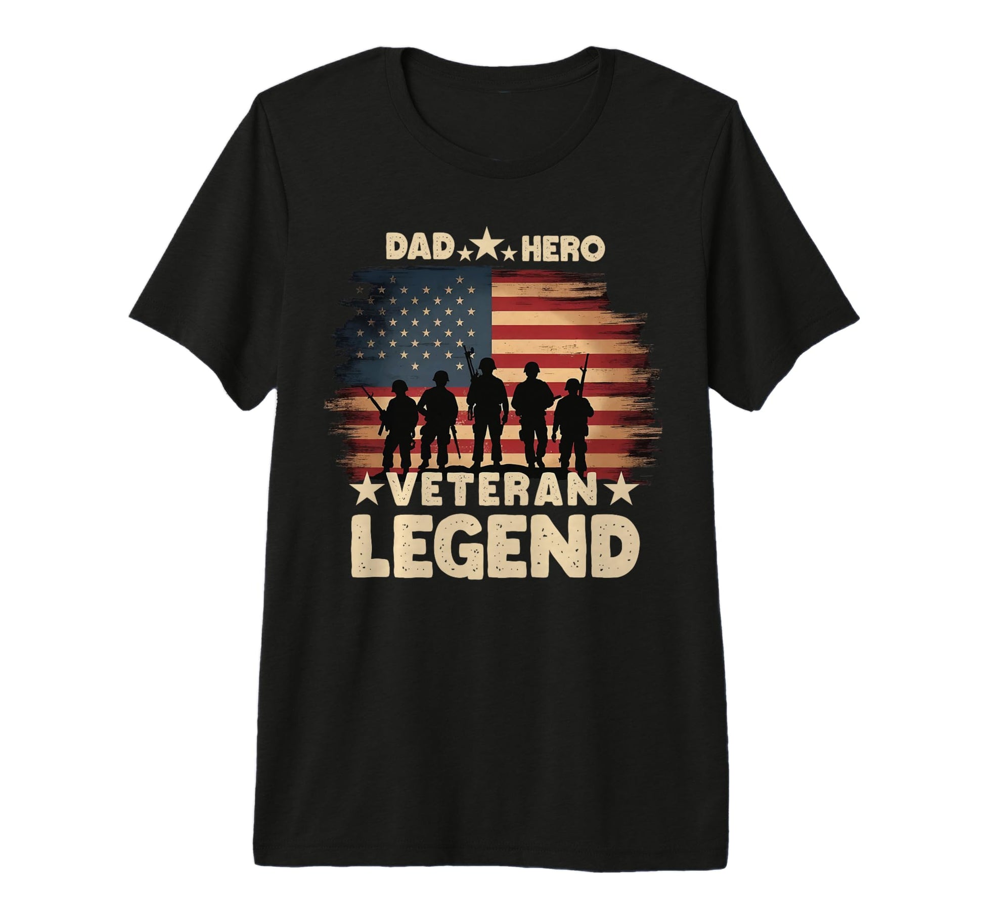 Mens Dad Hero Veteran Legend Fathers Day T-Shirt - Novelty Apparel Unisex - T-Shirt, Sweatshirt, Hoodie