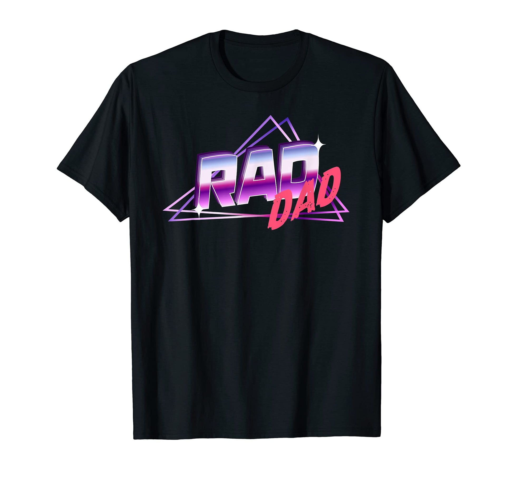 Rad Dad Fathers Day 80S Synthwave Dad Joke T-Shirt - Graphic Print Unisex - T-Shirt, Sweatshirt, Hoodie