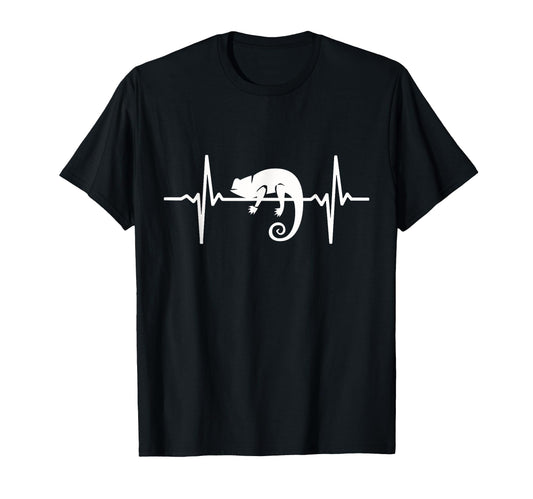 Chameleon Heartbeat Funny Pulse Chameleon T-Shirt - Trendy Graphic Unisex - T-Shirt, Sweatshirt, Hoodie